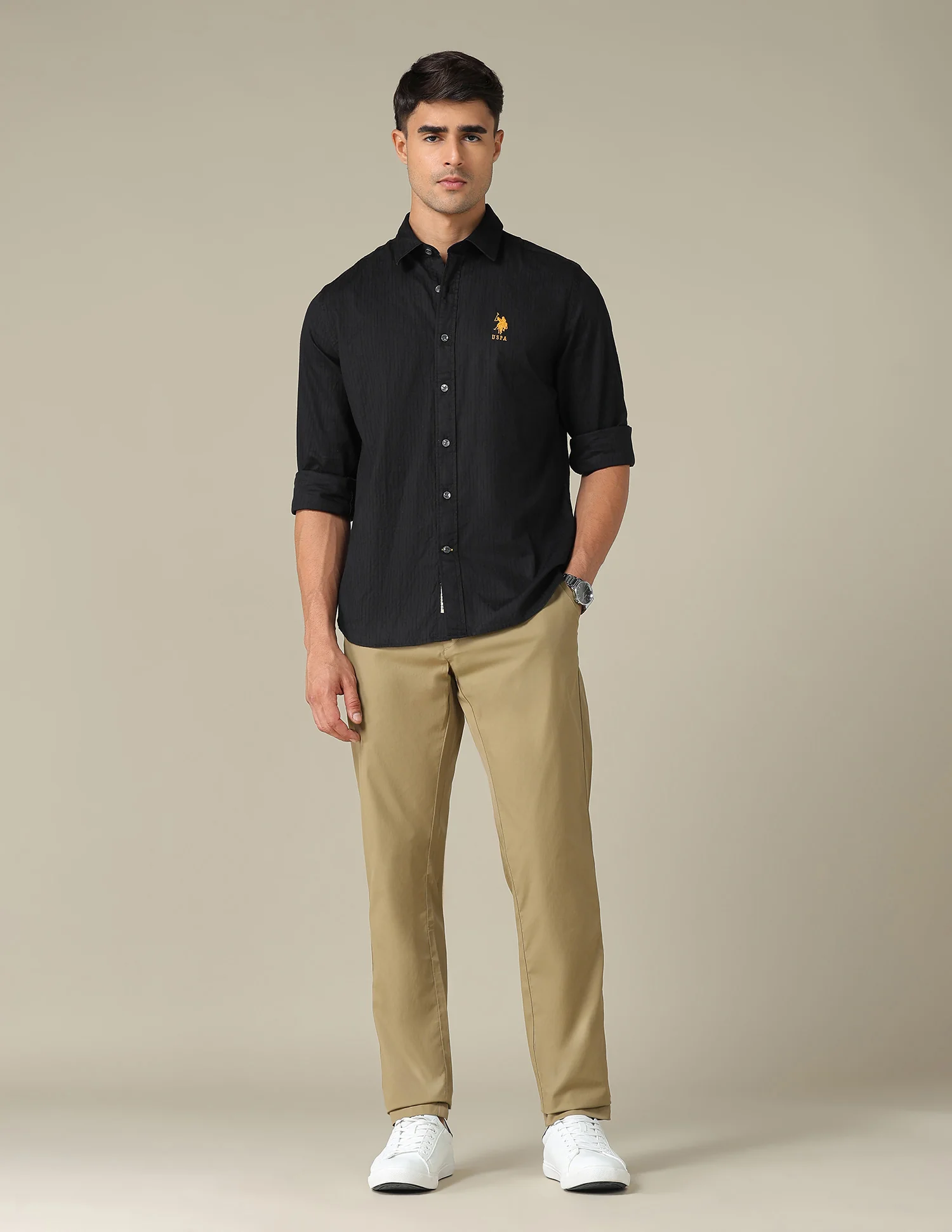 Regular Fit Textured Shirt - Image 3