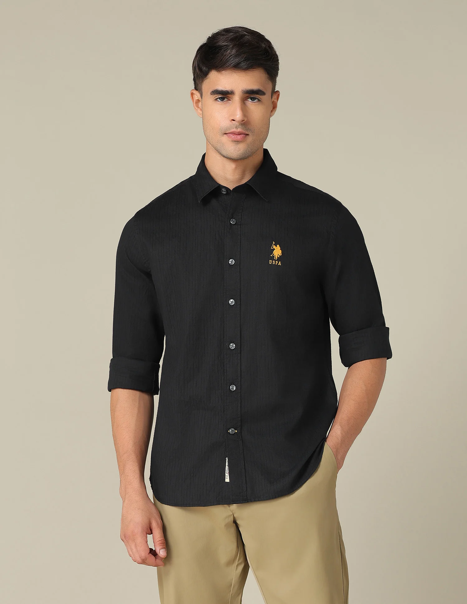 Regular Fit Textured Shirt - Image 6