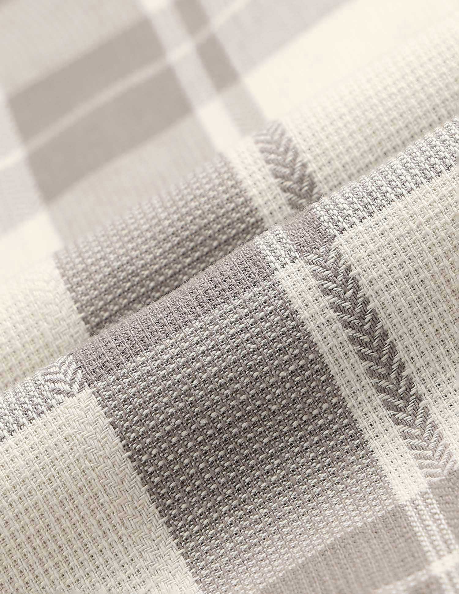 Regular Fit Textured With Tartan Checked Shirt - Image 2