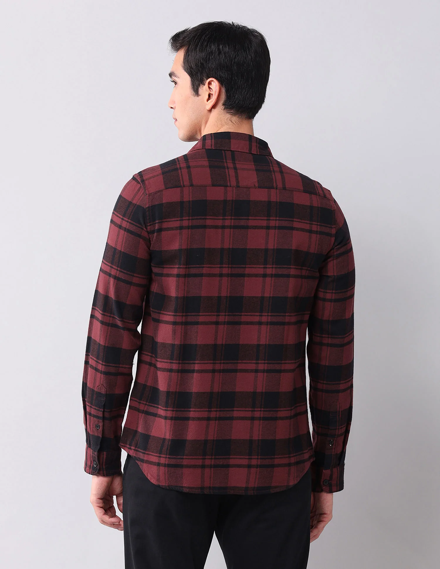 Regular Fit Twill Checked Shirt - Image 5