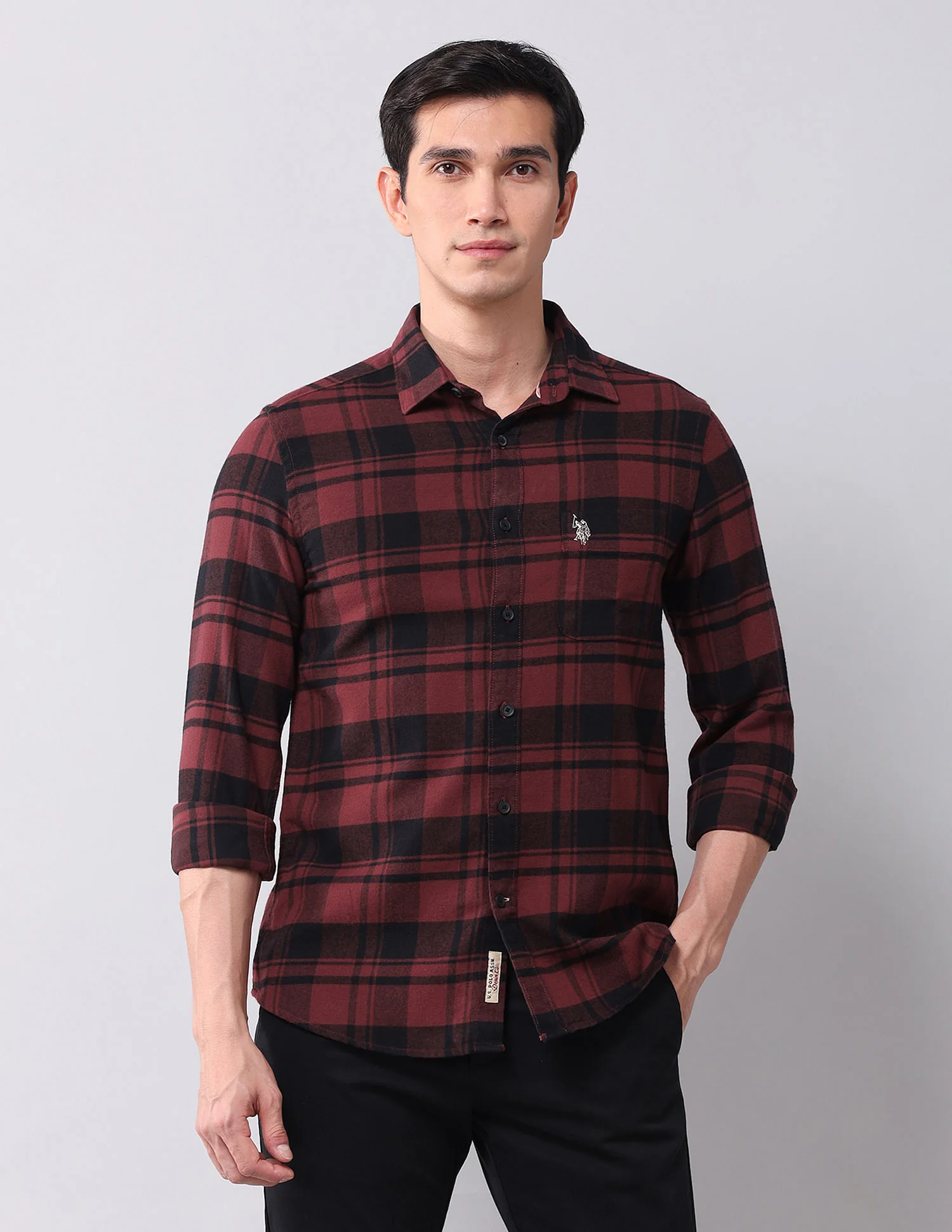 Regular Fit Twill Checked Shirt - Image 6