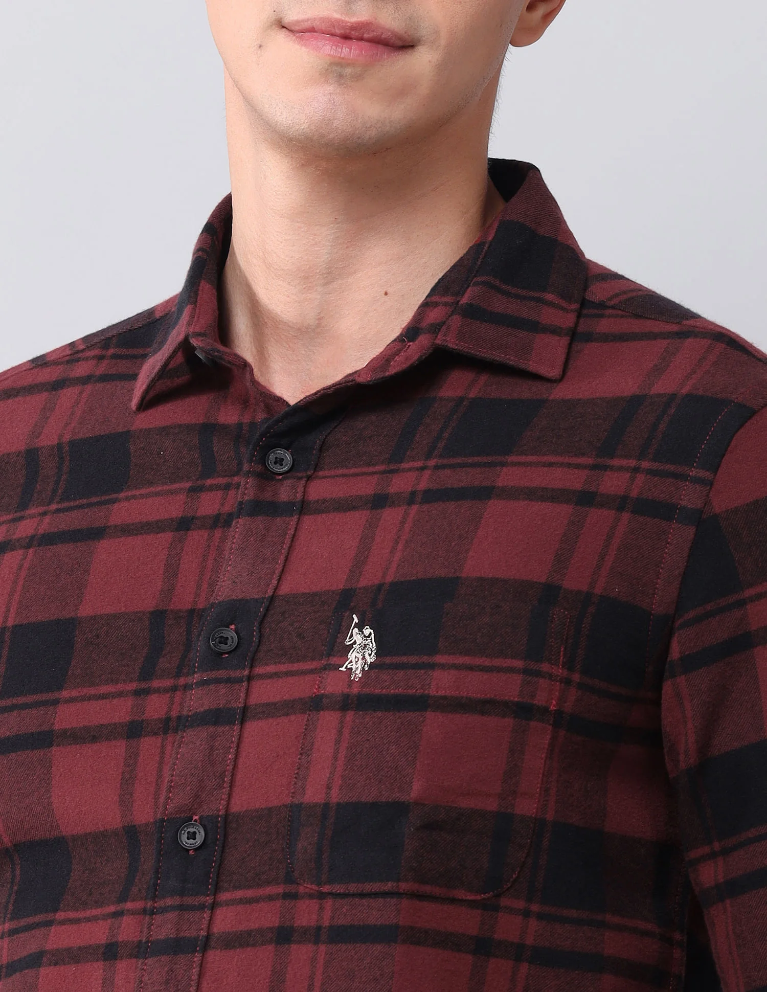 Regular Fit Twill Checked Shirt - Image 7
