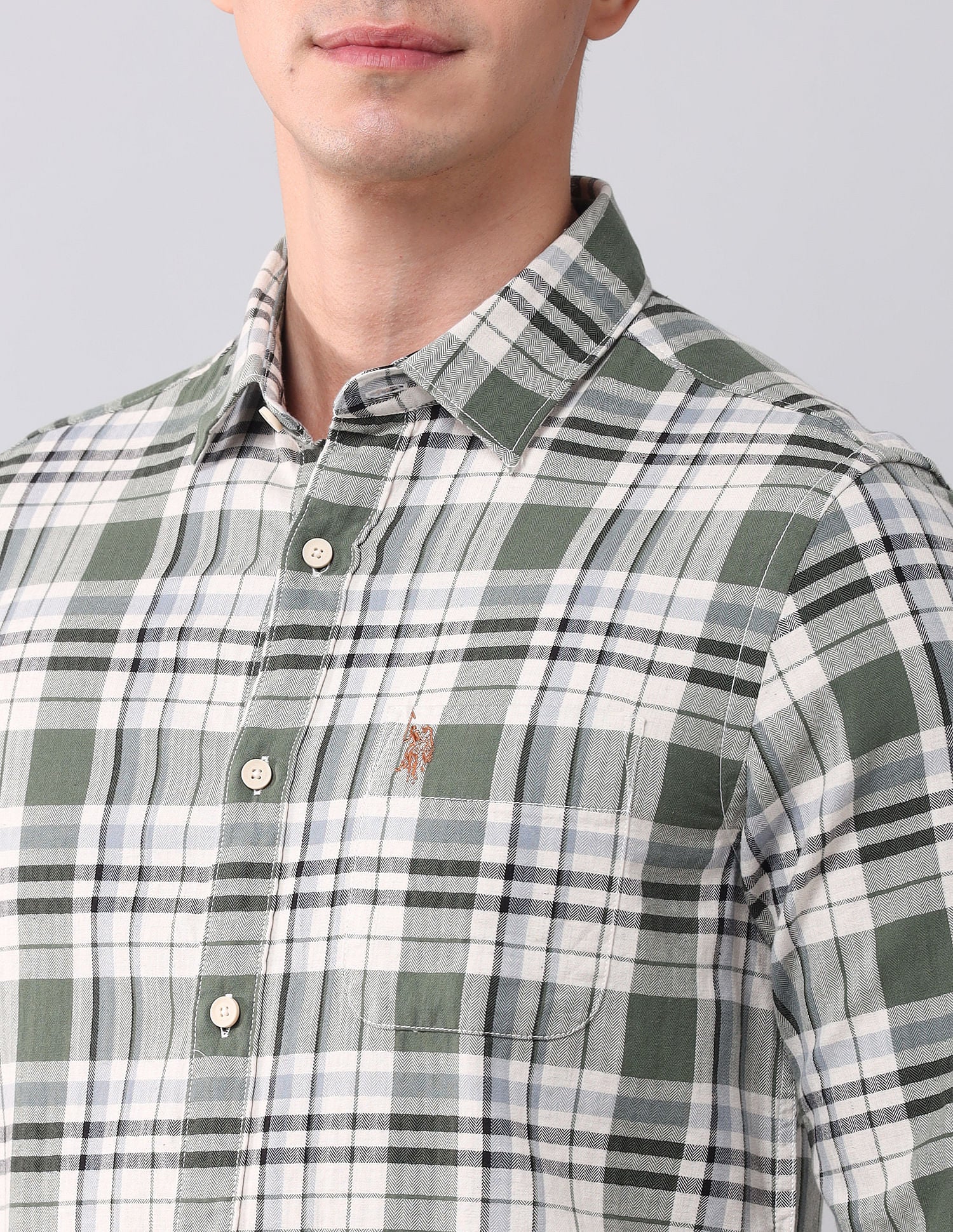 Regular Fit Twill Checked Shirt - Image 7