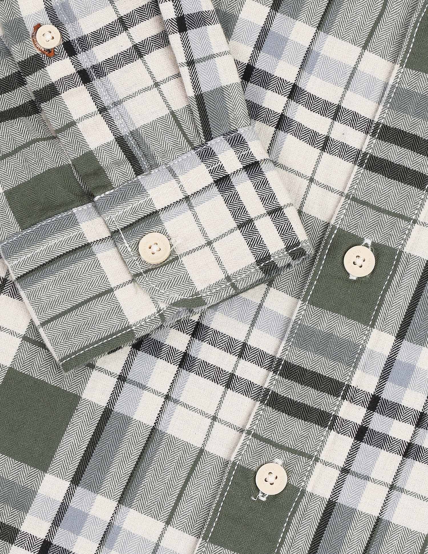 Regular Fit Twill Checked Shirt - Image 8