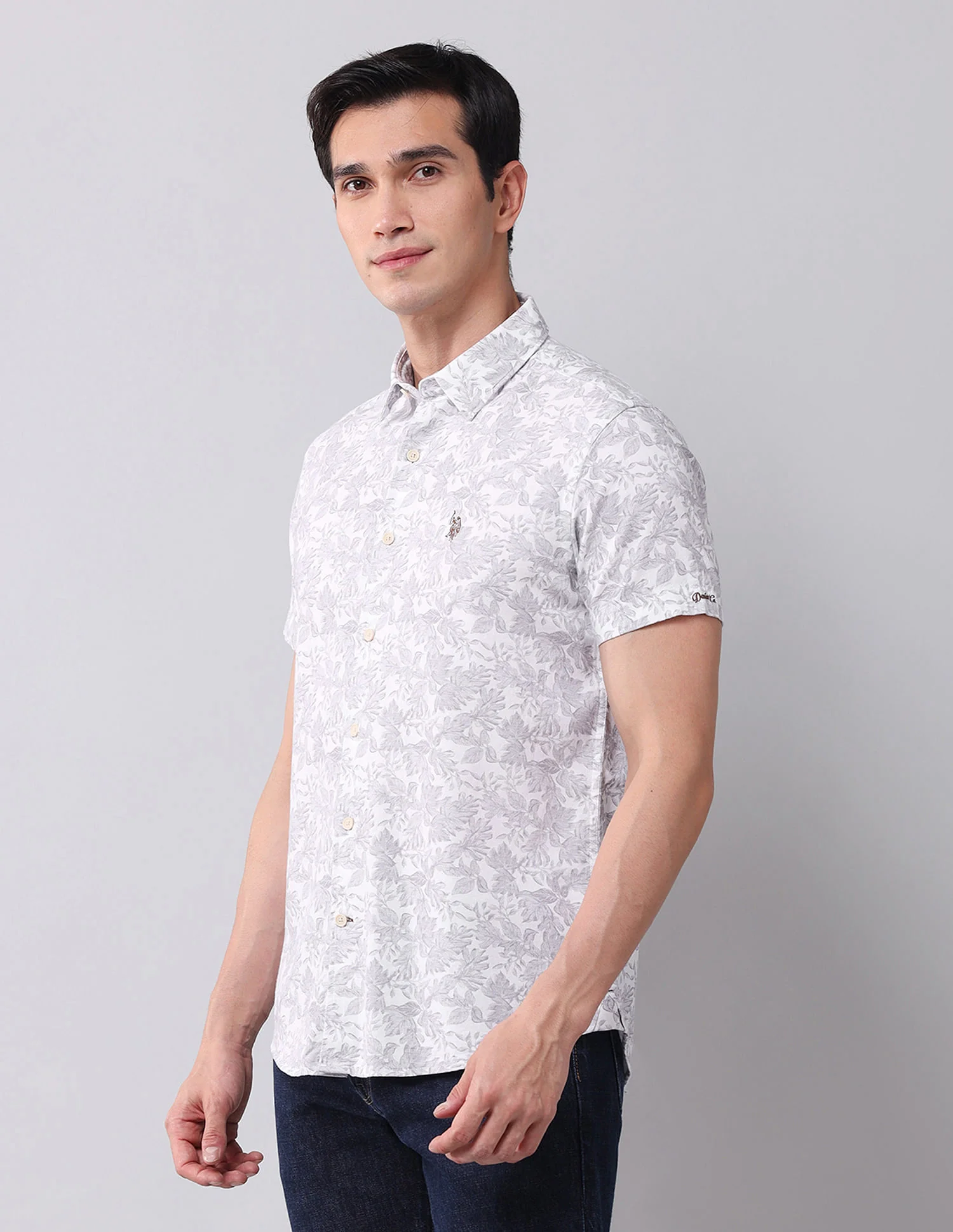 Regular Fit Twill Printed Shirt - Image 4