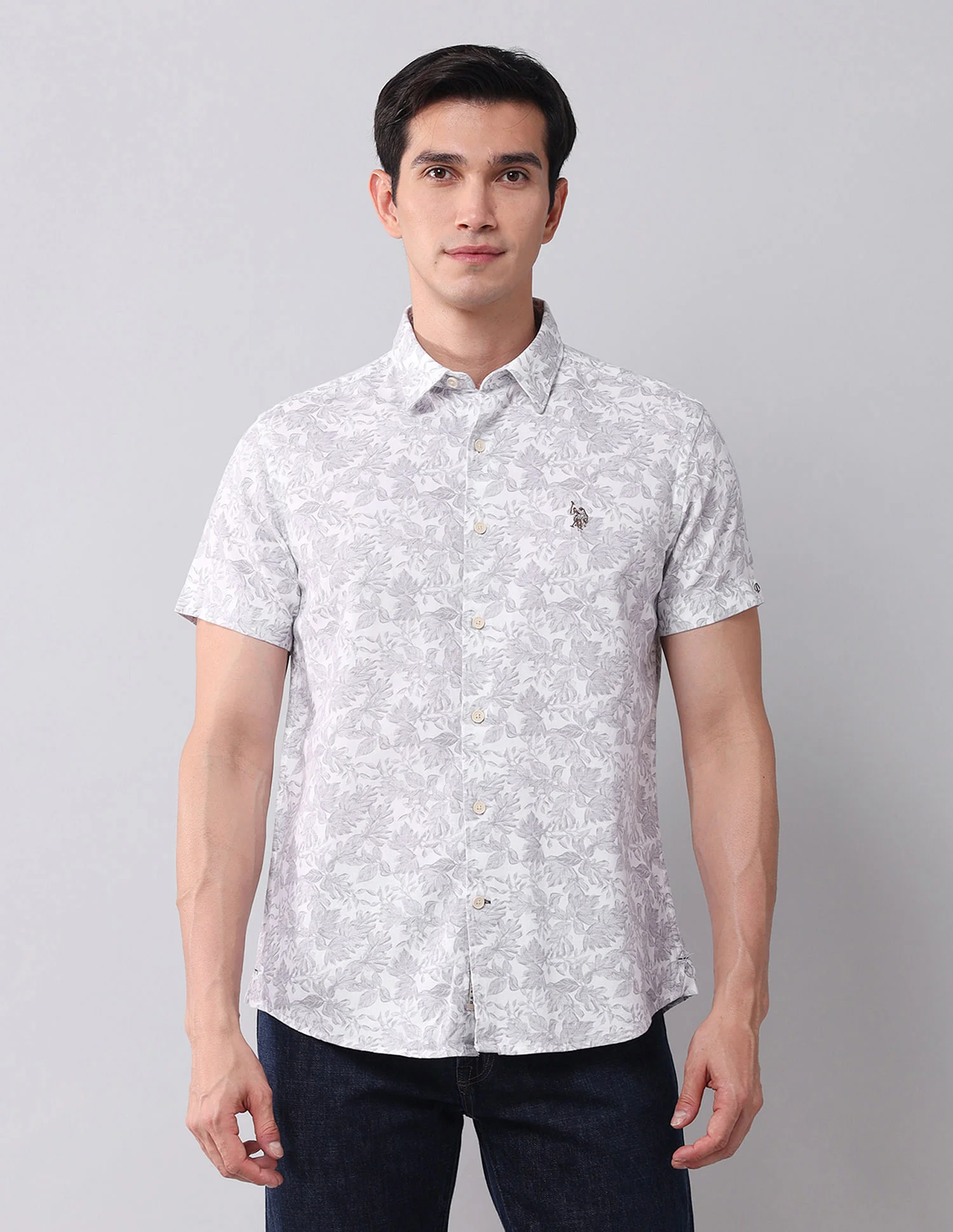 Regular Fit Twill Printed Shirt - Image 6