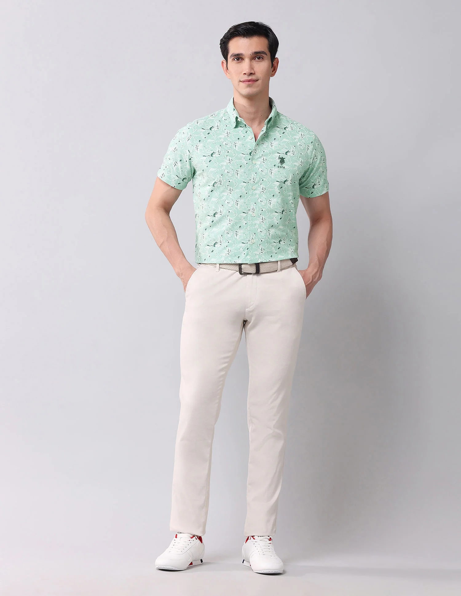 Regular Fit Twill Printed Shirt - Image 3