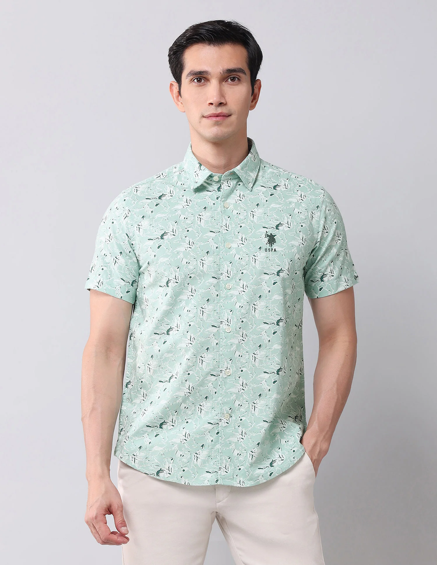 Regular Fit Twill Printed Shirt - Image 6