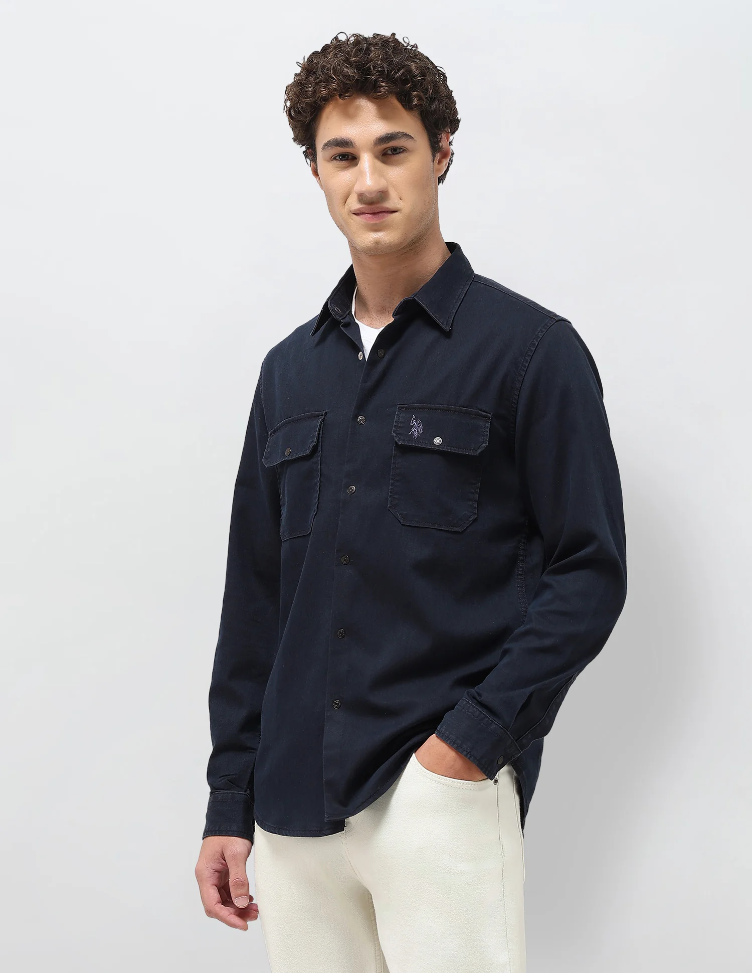 Regular Fit Twill Shirt - Image 4