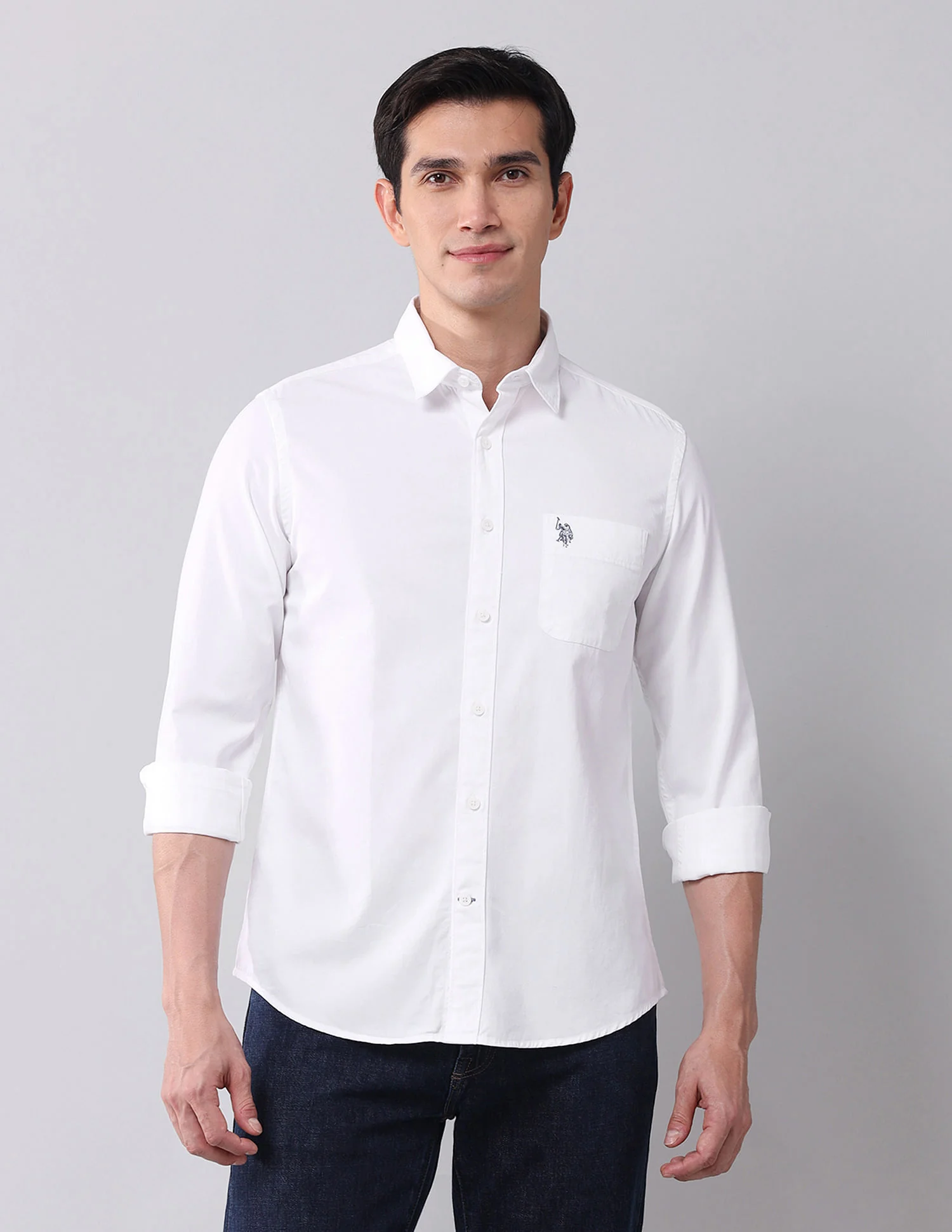 Regular Fit Twill Solid Shirt - Image 5