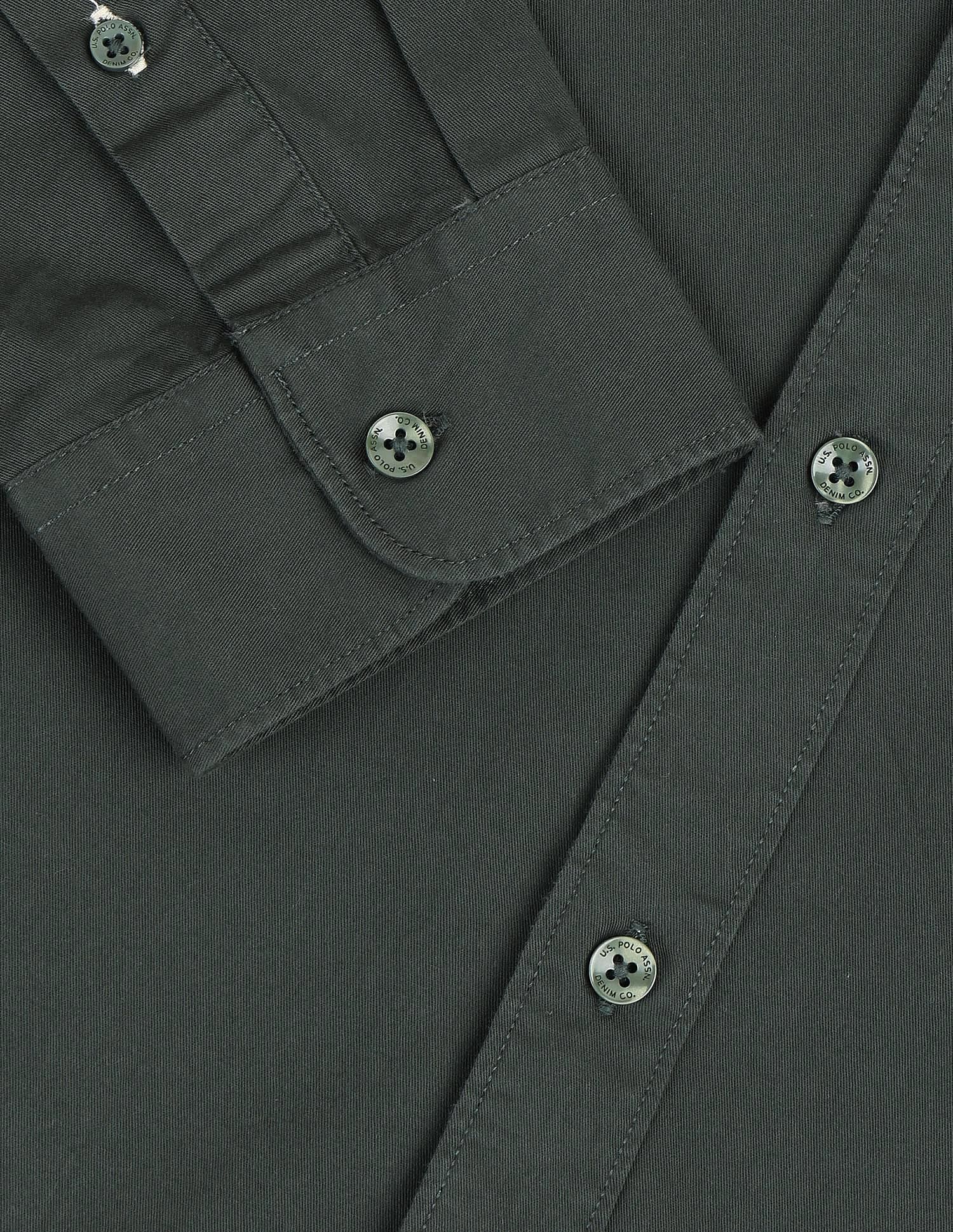 Regular Fit Twill Solid Shirt - Image 8