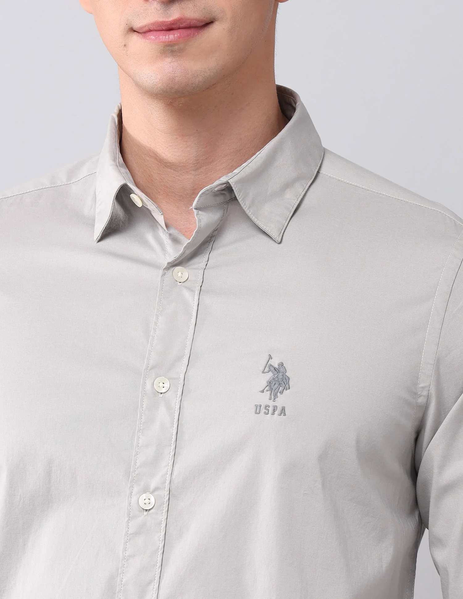 Regular Fit Twill Solid Shirt - Image 7