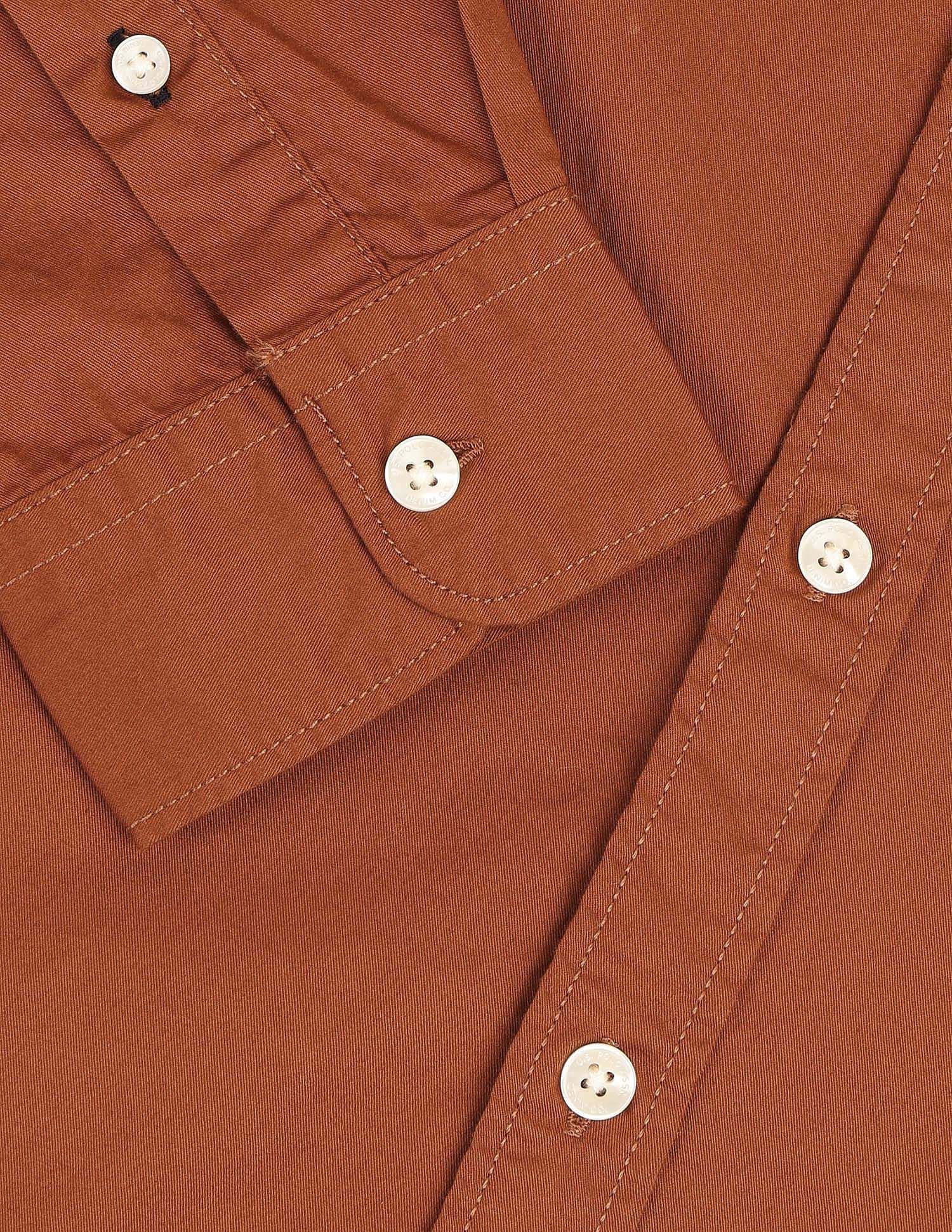 Regular Fit Twill Solid Shirt - Image 8