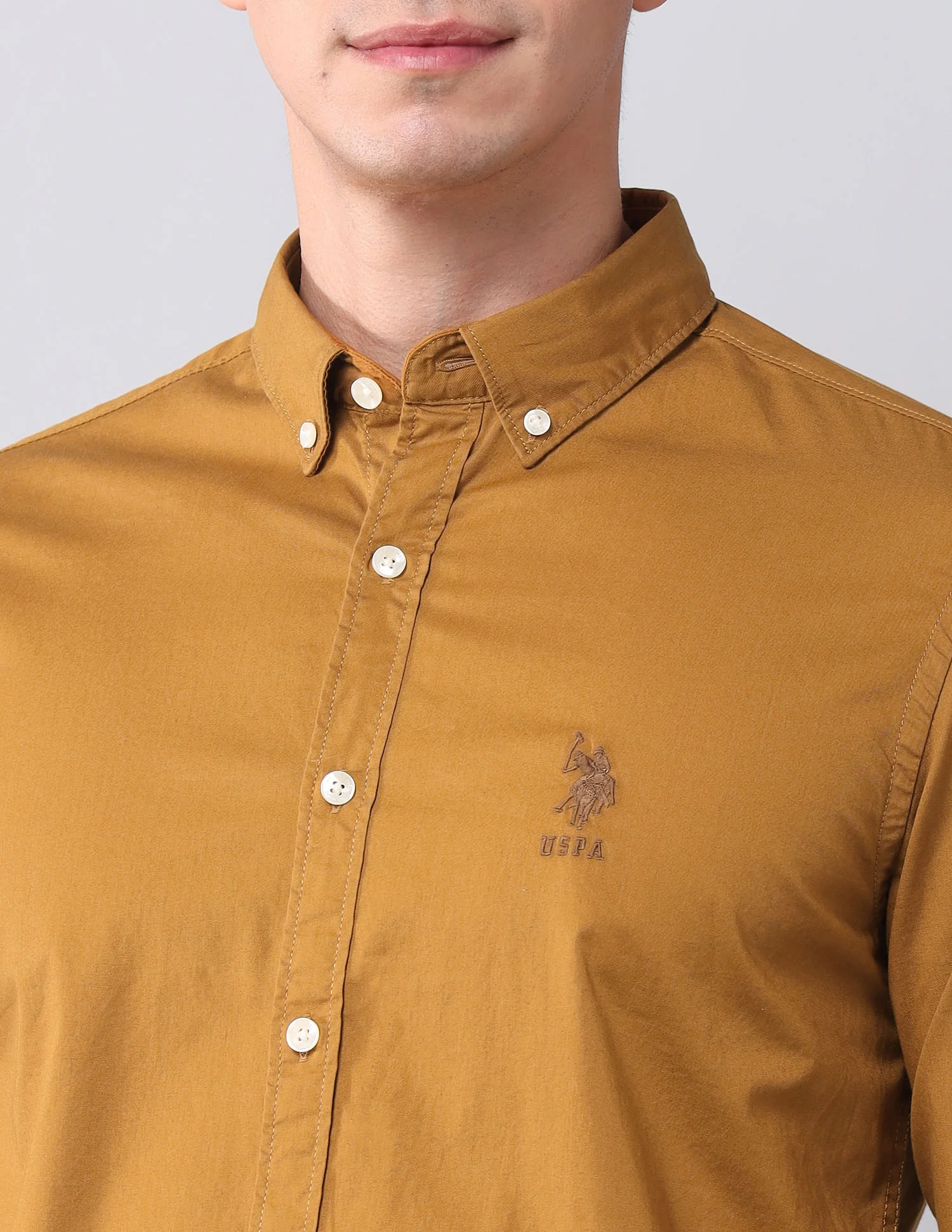 Regular Fit Twill Solid Shirt - Image 7