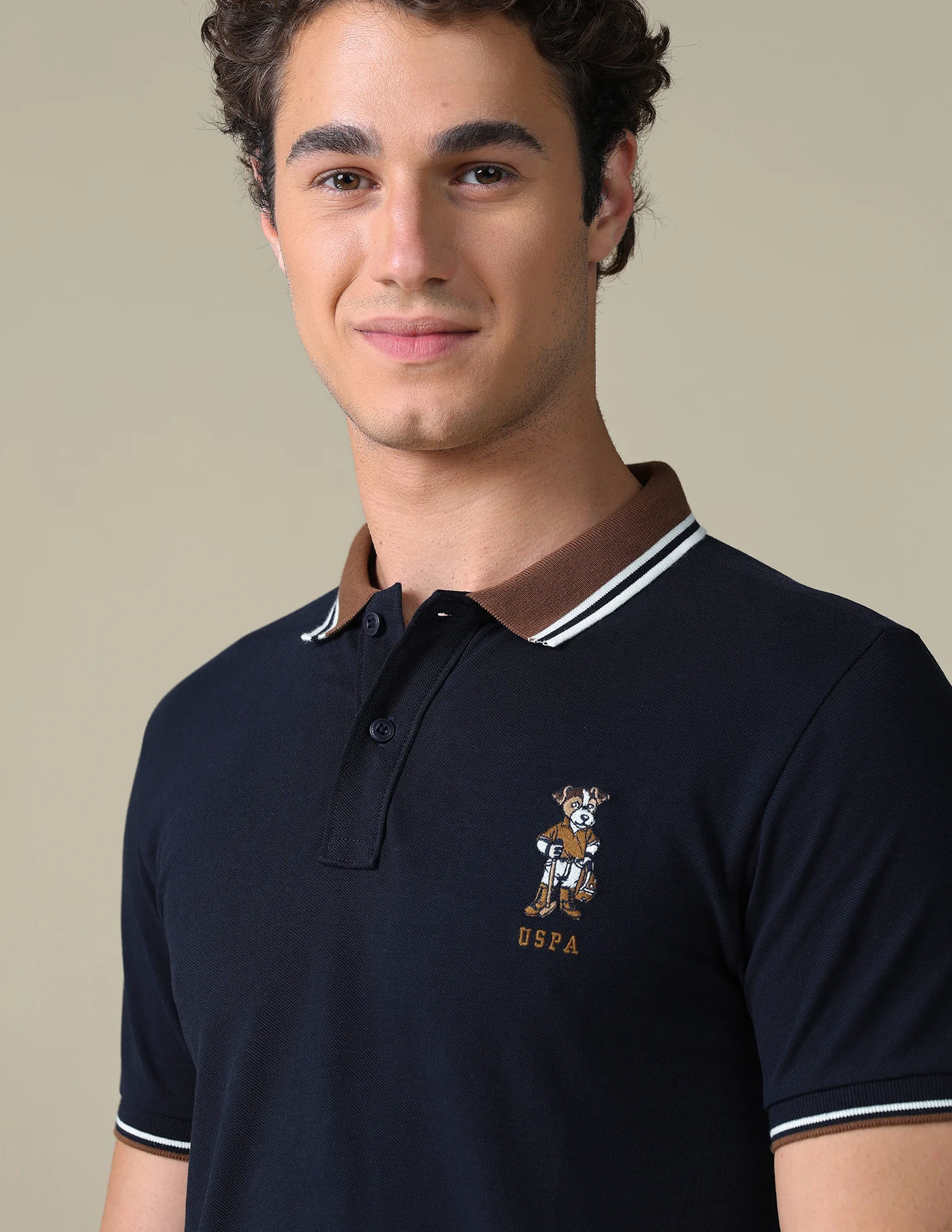Regular Fit Typographic Polo Shirt - Image 7