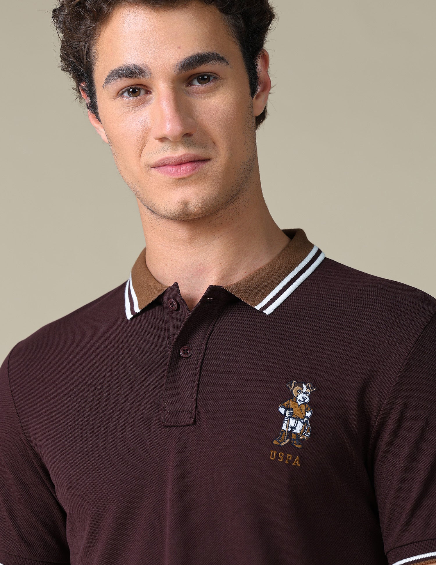 Regular Fit Typographic Polo Shirt - Image 7