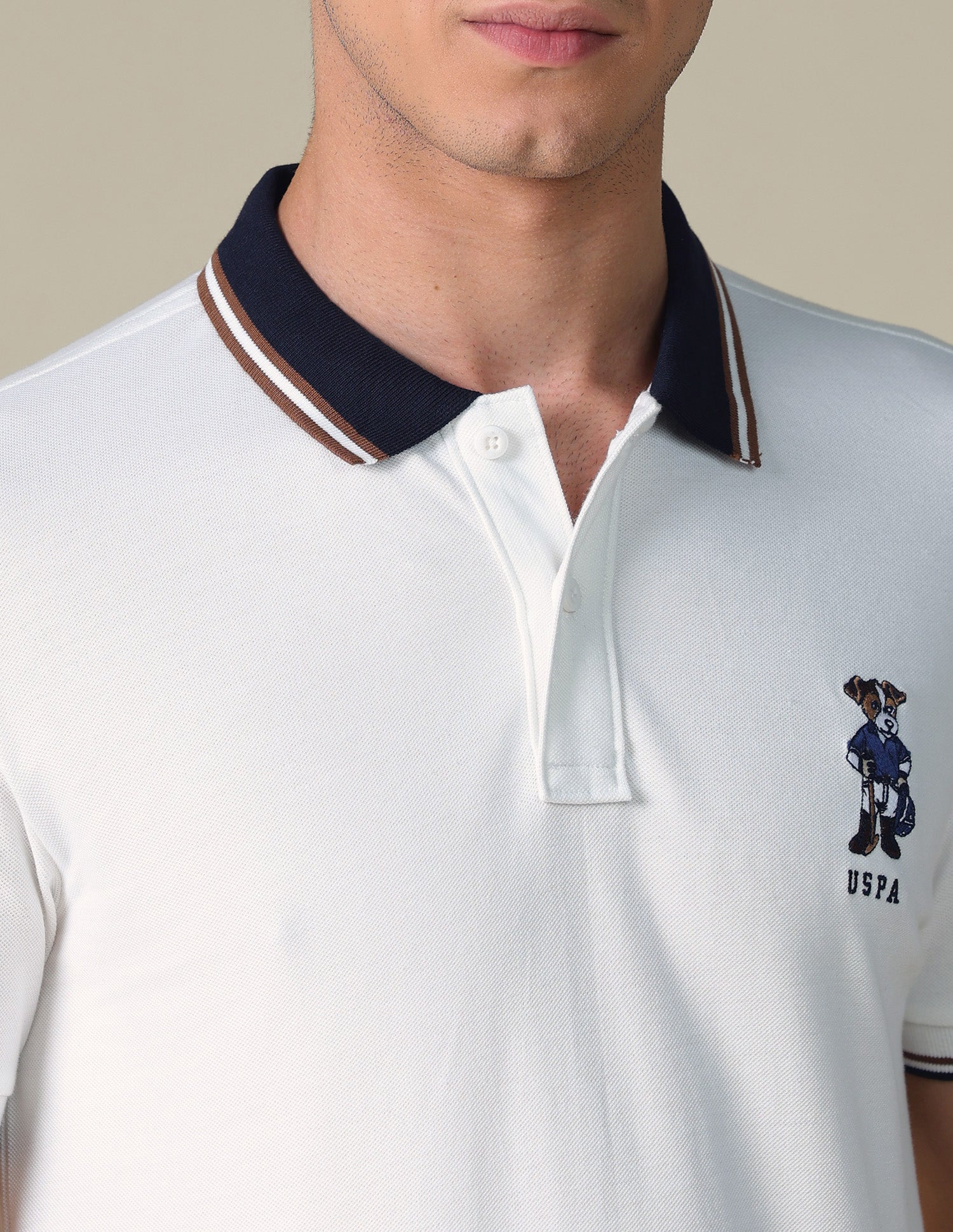 Regular Fit Typographic Polo Shirt - Image 7