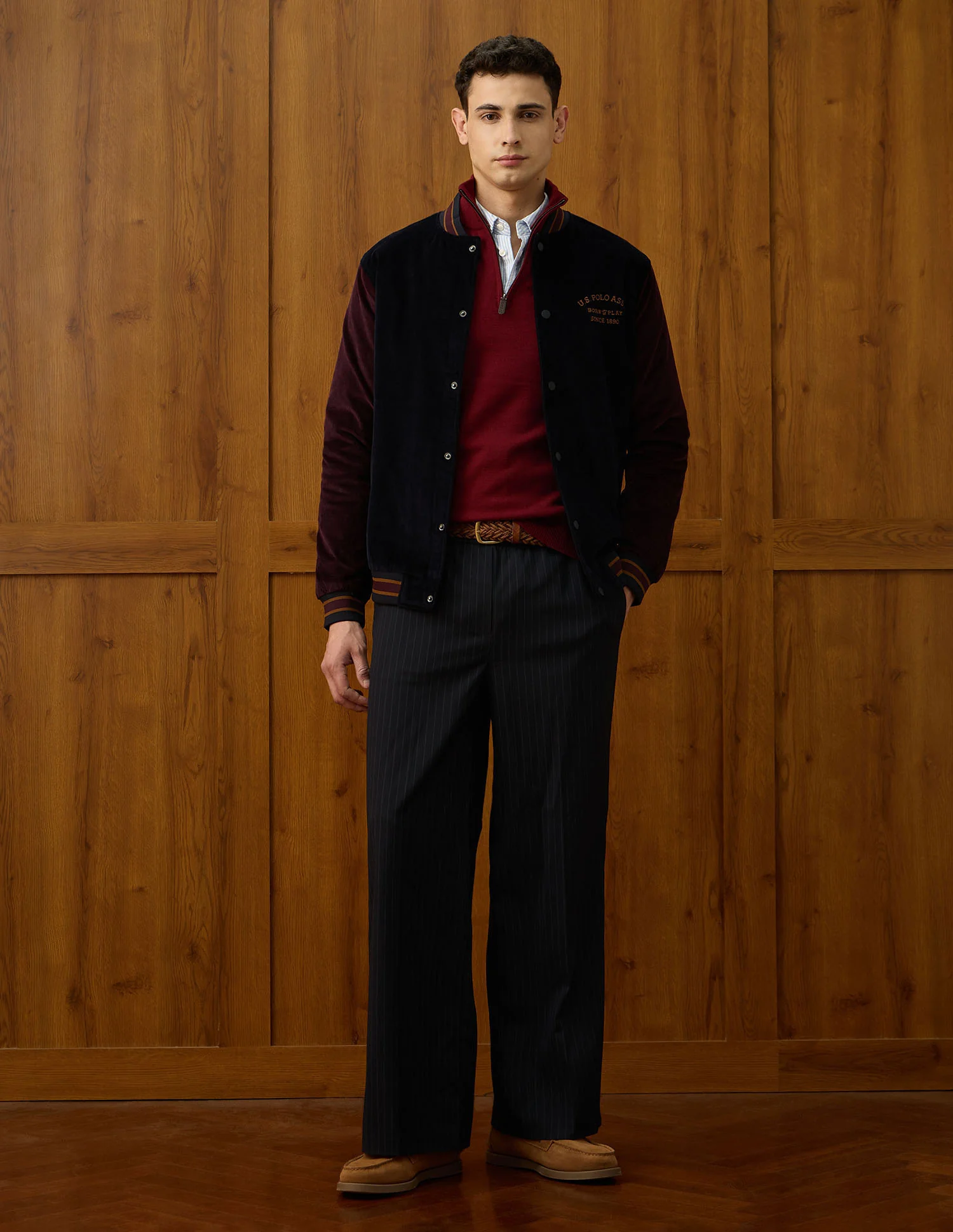 Regular Fit Varsity Theatre Varsity Jacket - Image 3