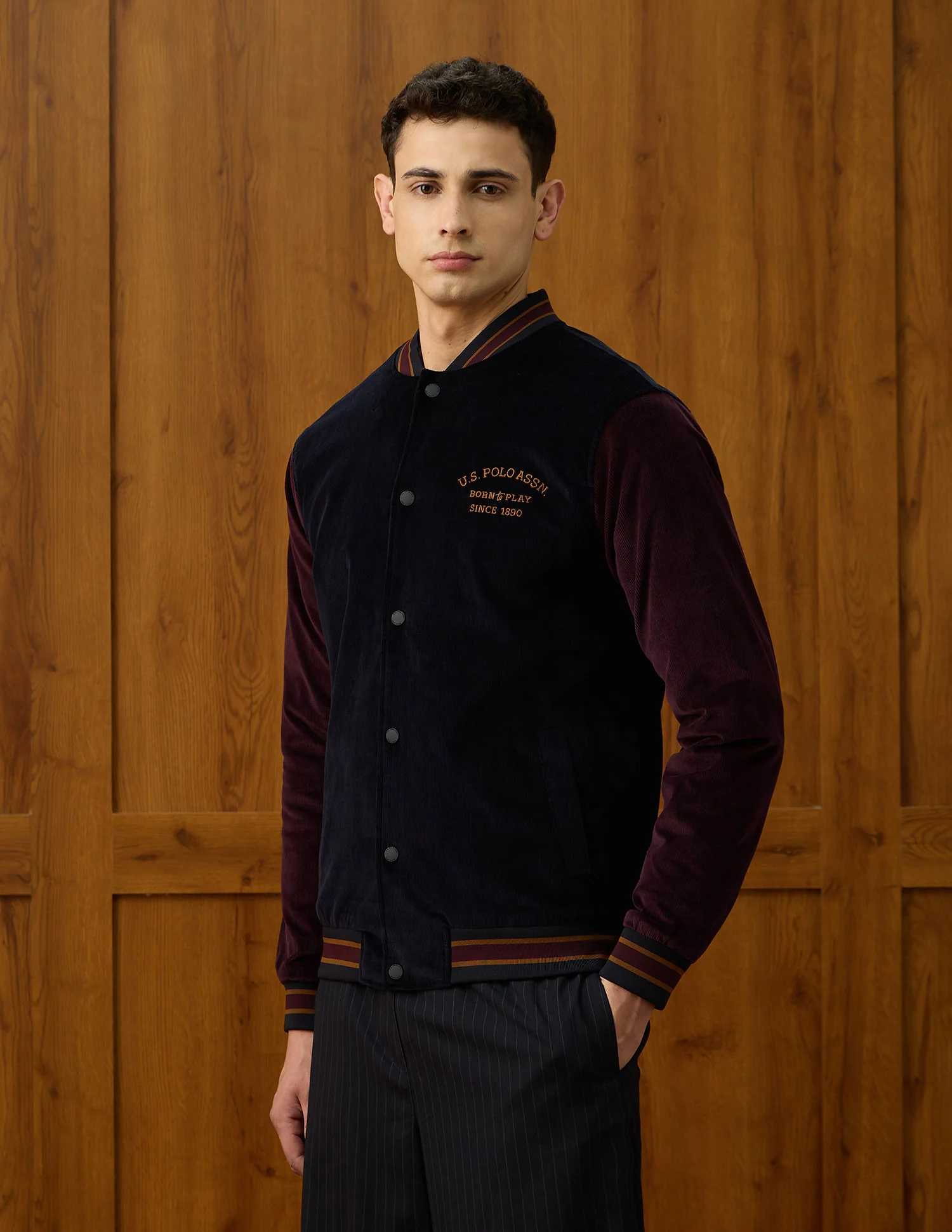 Regular Fit Varsity Theatre Varsity Jacket - Image 4
