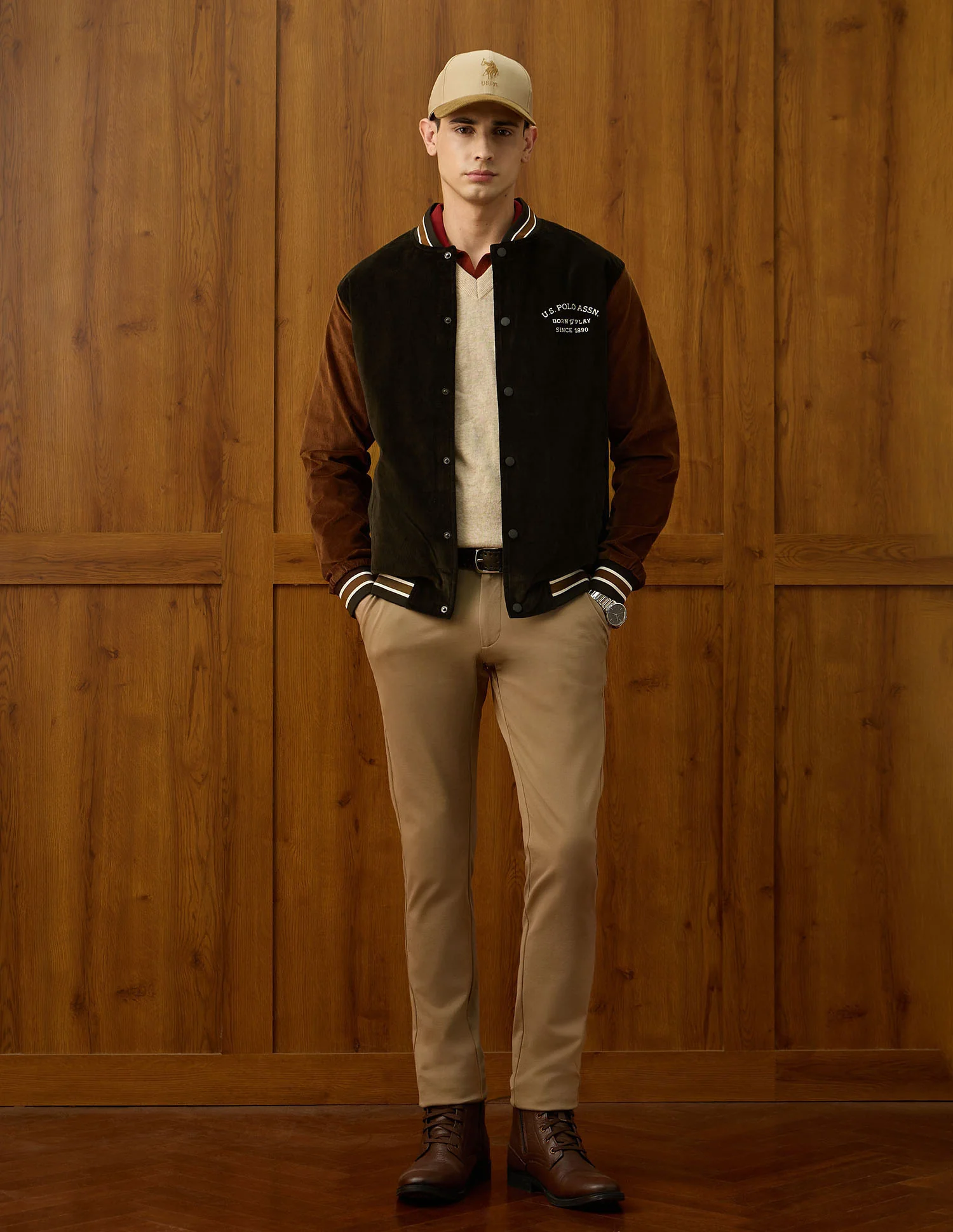 Regular Fit Varsity Theatre Varsity Jacket - Image 3