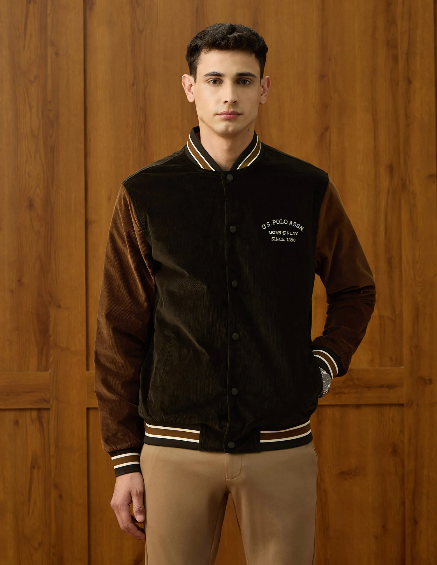 Regular Fit Varsity Theatre Varsity Jacket - Image 6