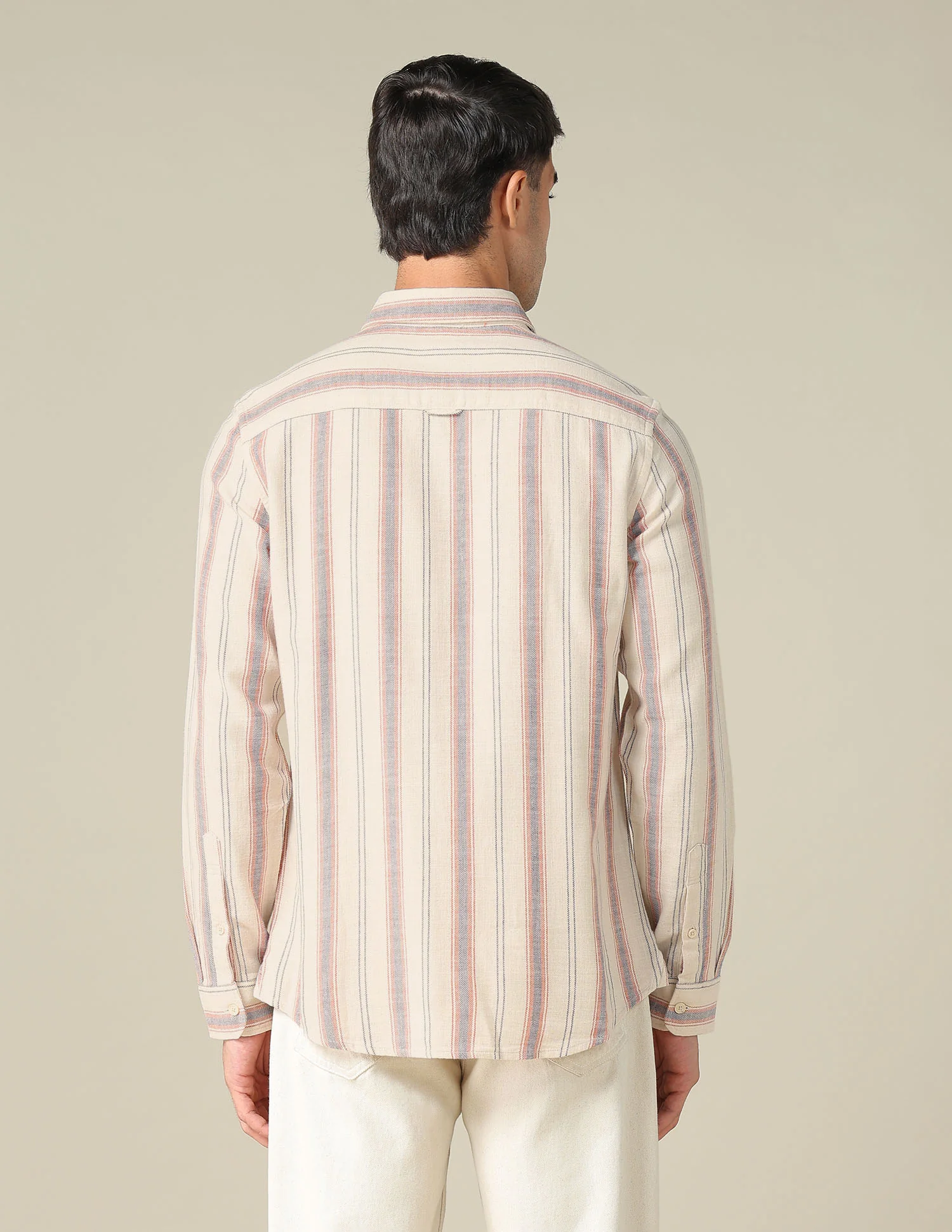 Regular Fit Vertical Striped Shirt - Image 5