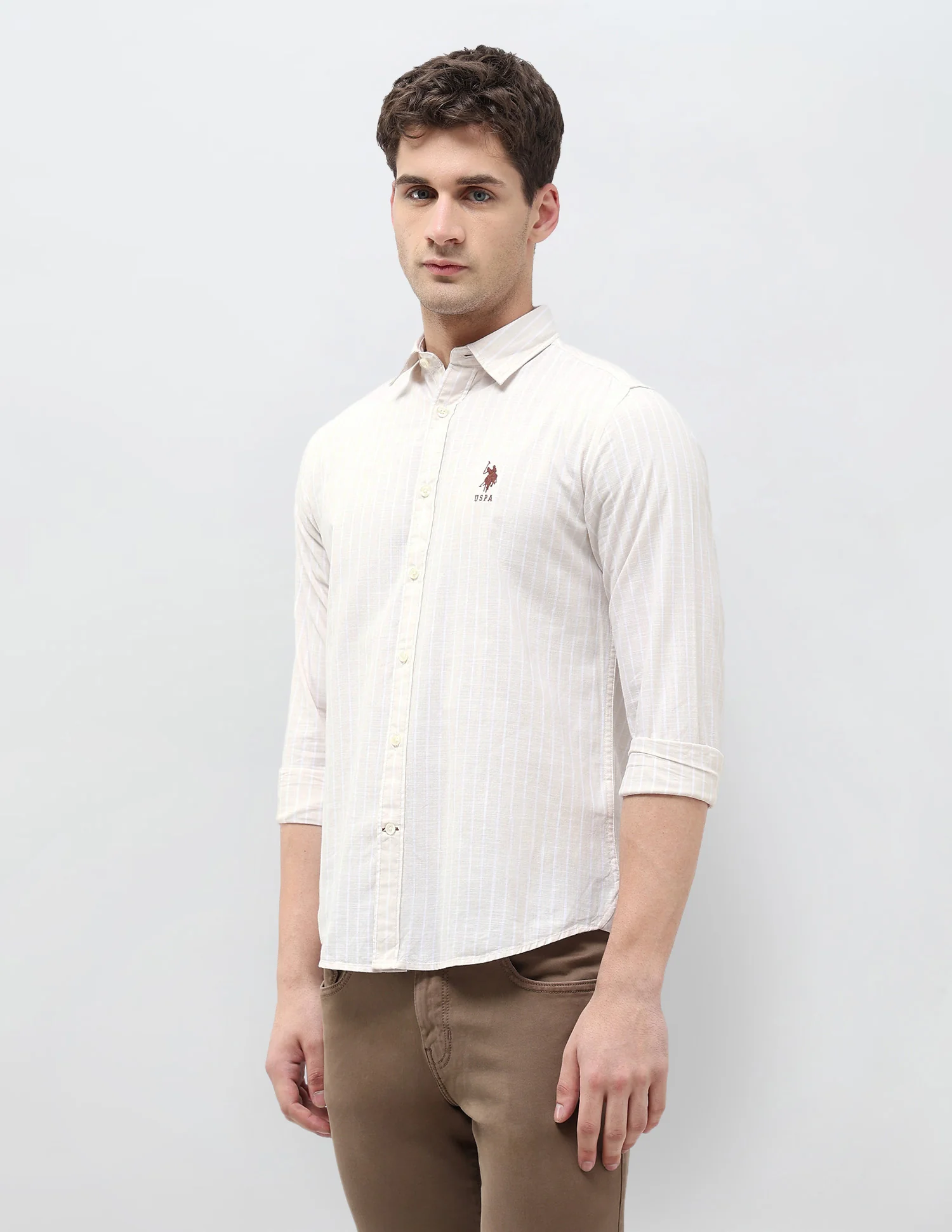 Regular Fit Vertical Striped Shirt - Image 4