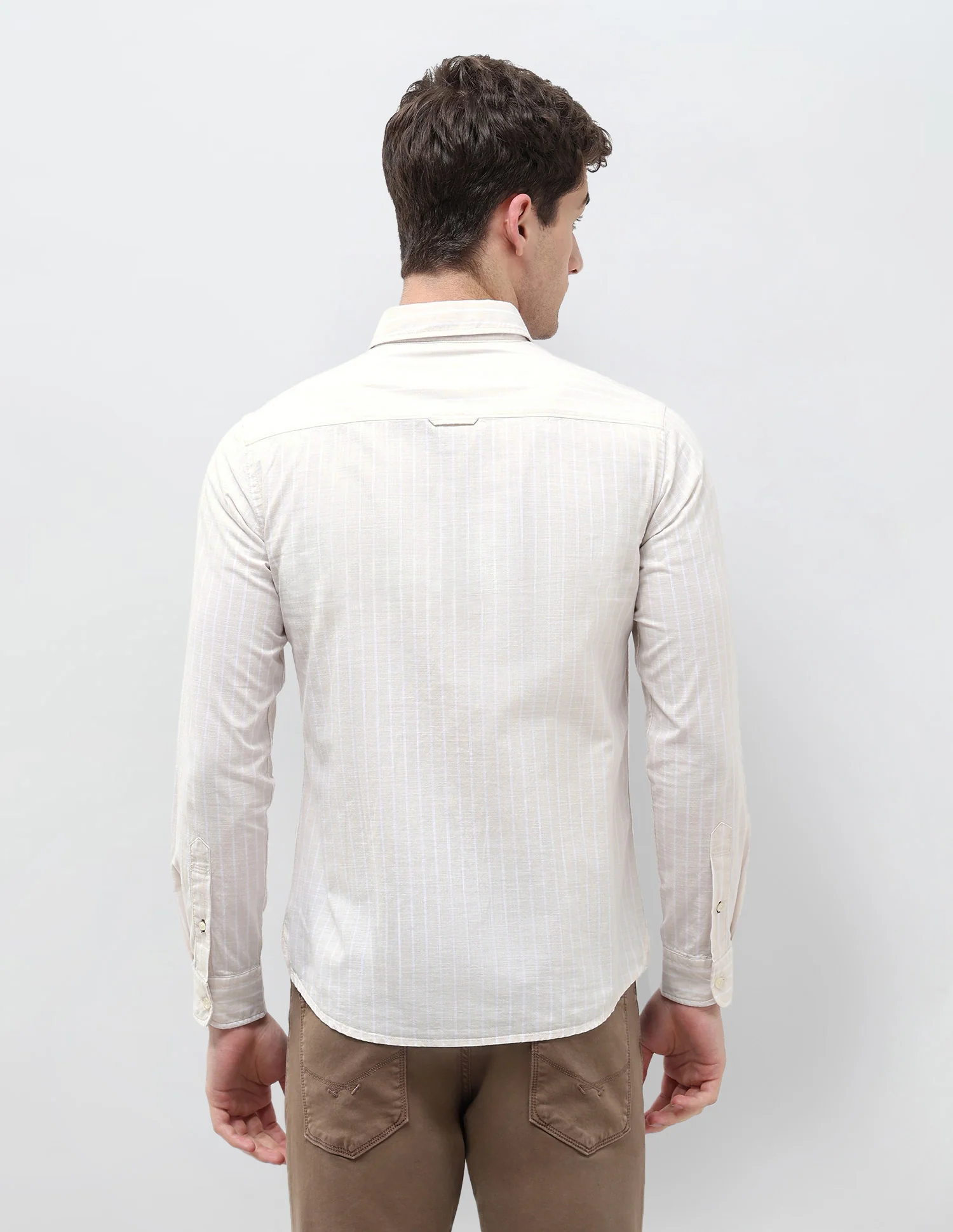 Regular Fit Vertical Striped Shirt - Image 5
