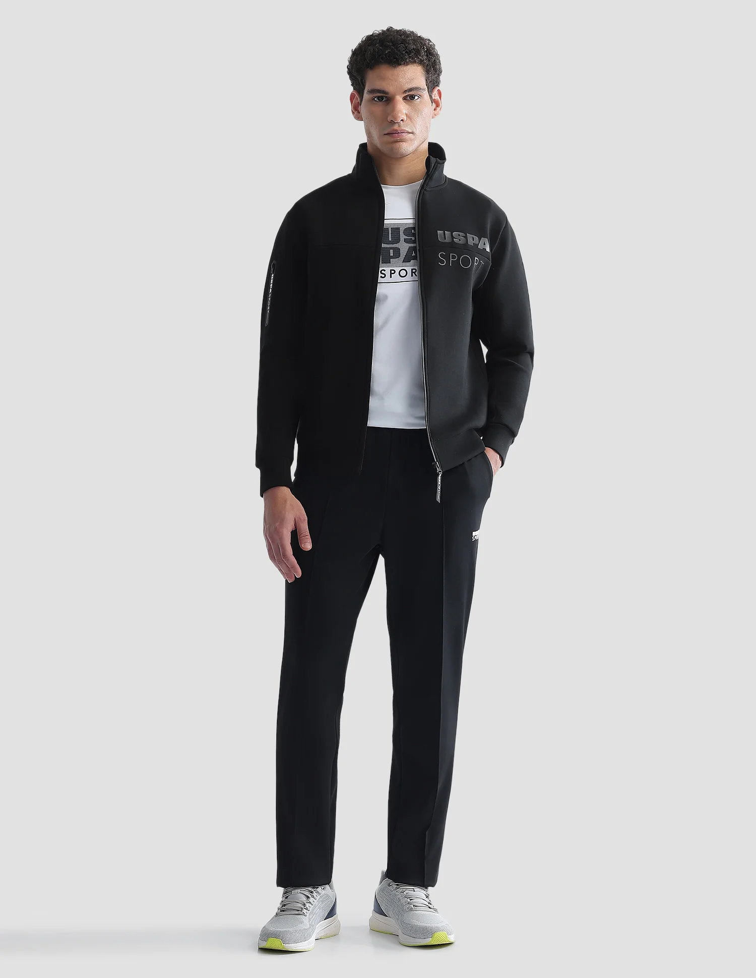 Regular Fit Zipper Active Sweatshirt - Image 3