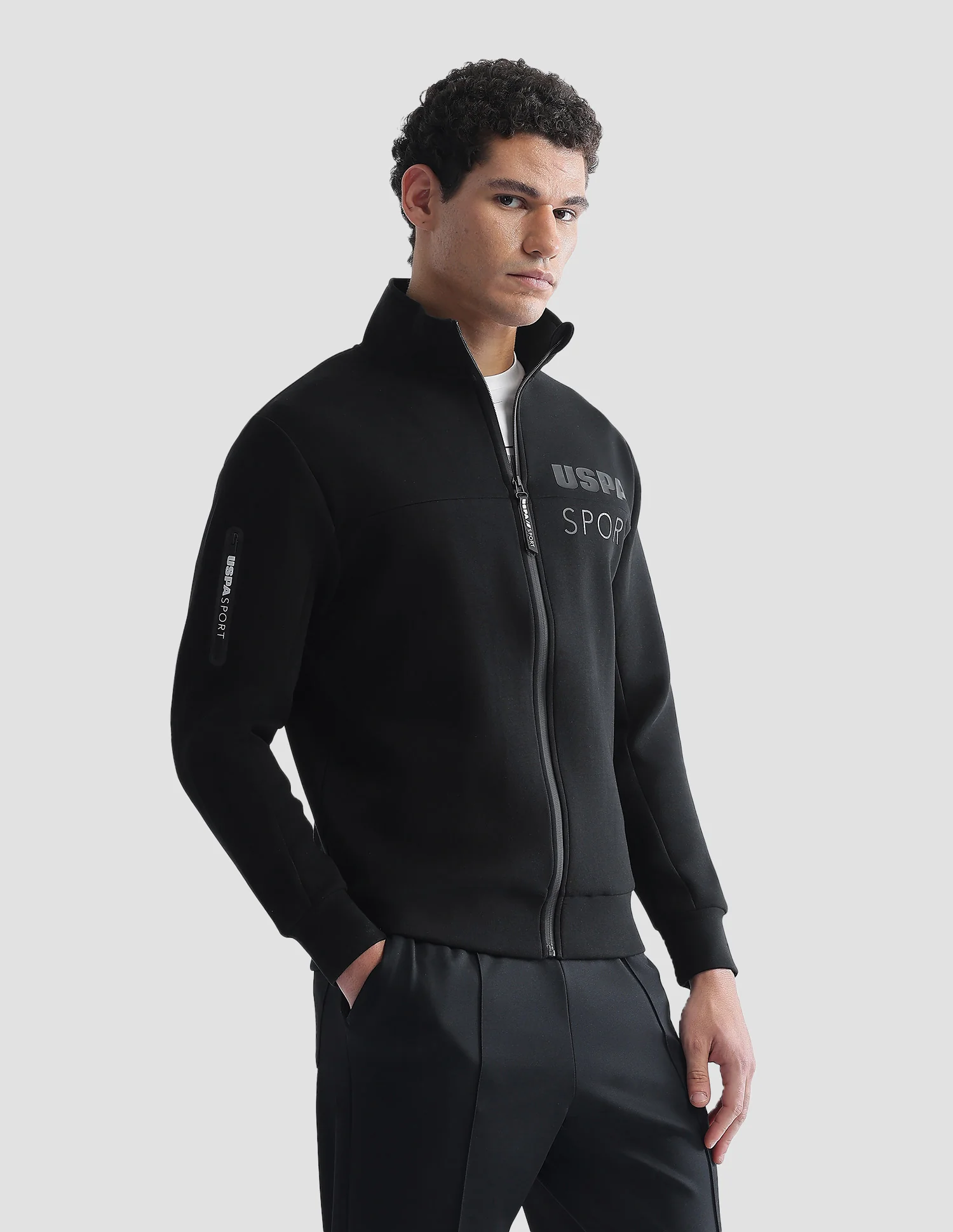 Regular Fit Zipper Active Sweatshirt - Image 4