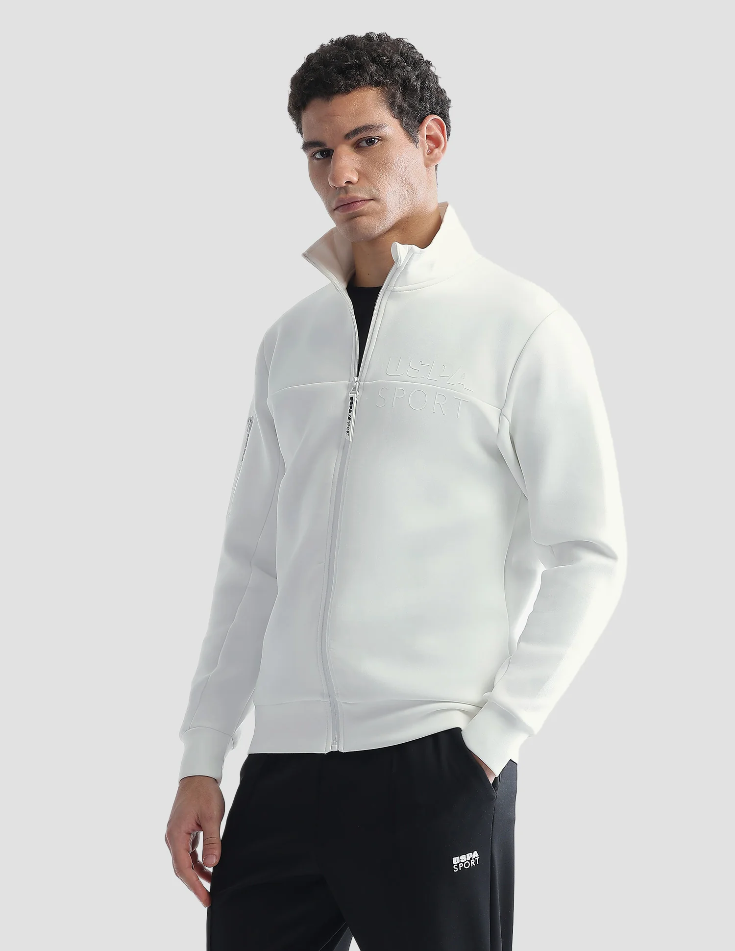 Regular Fit Zipper Active Sweatshirt - Image 4