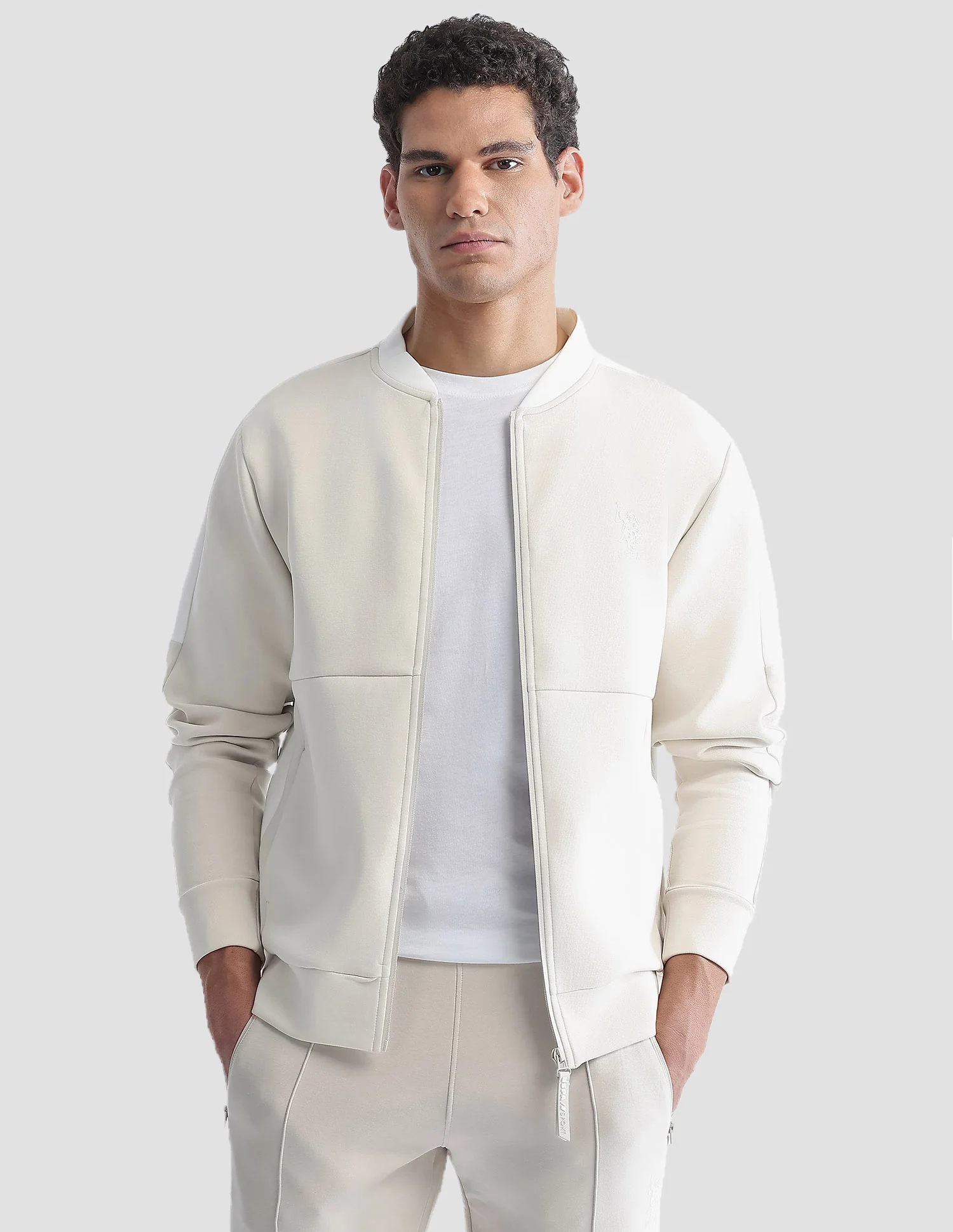 Regular Fit Zipper Active Sweatshirt