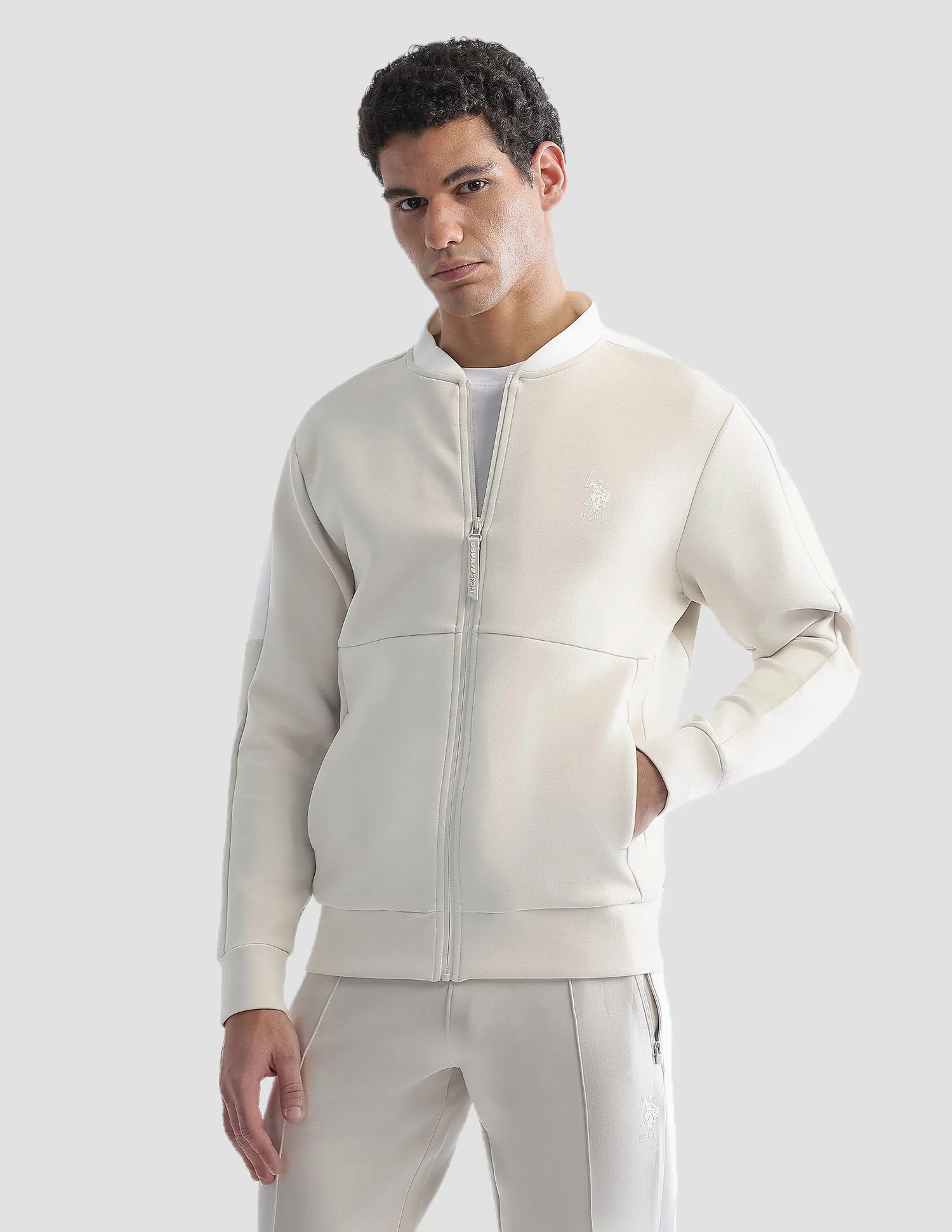 Regular Fit Zipper Active Sweatshirt - Image 4