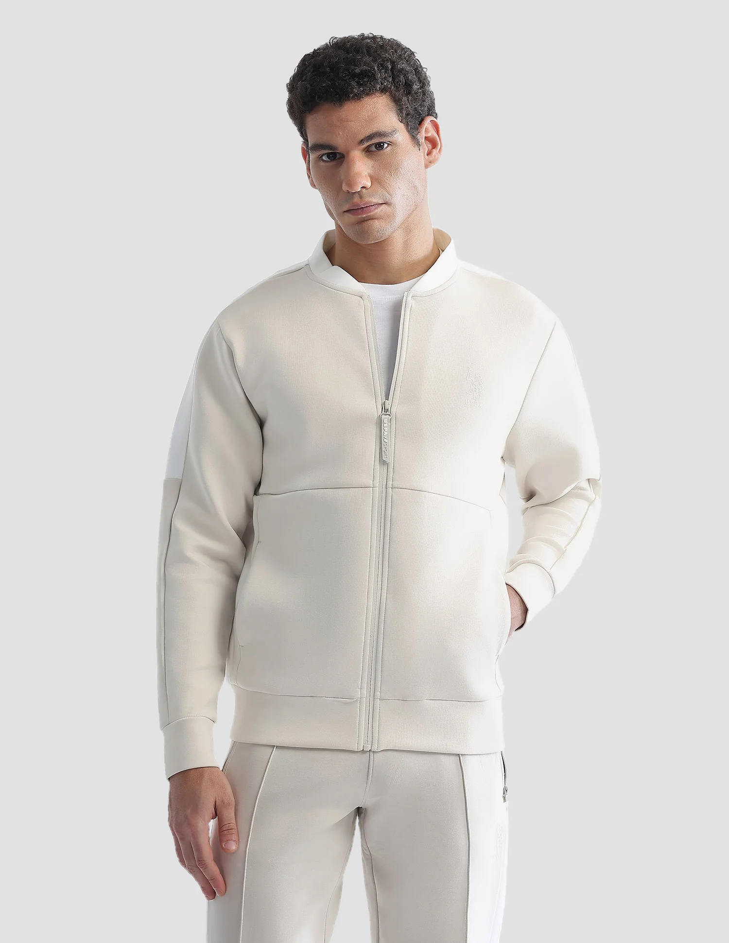 Regular Fit Zipper Active Sweatshirt - Image 6