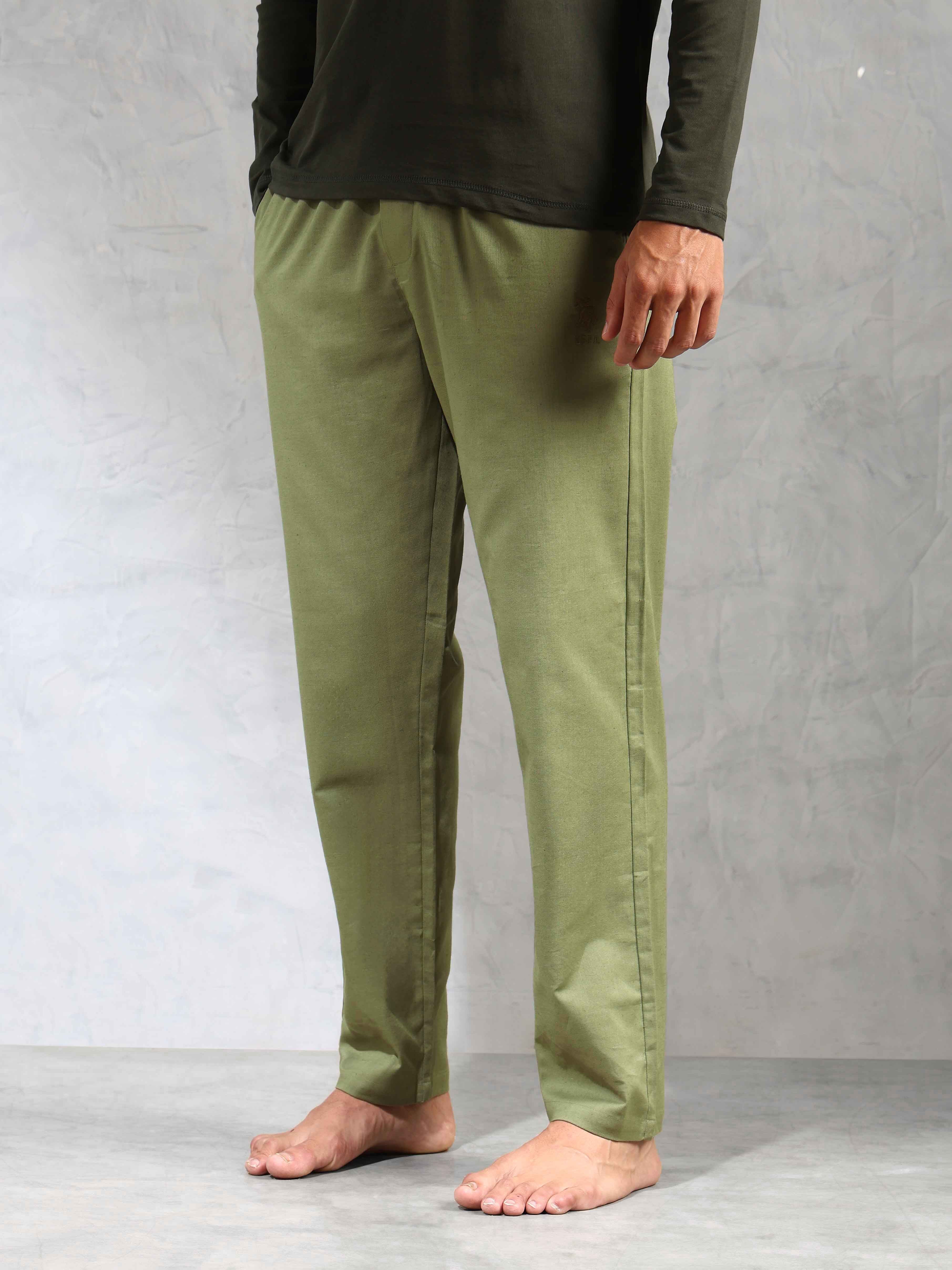 Relaxed Fit Cotton Linen OELP8 Lounge Pants - Pack Of 1 - Image 4