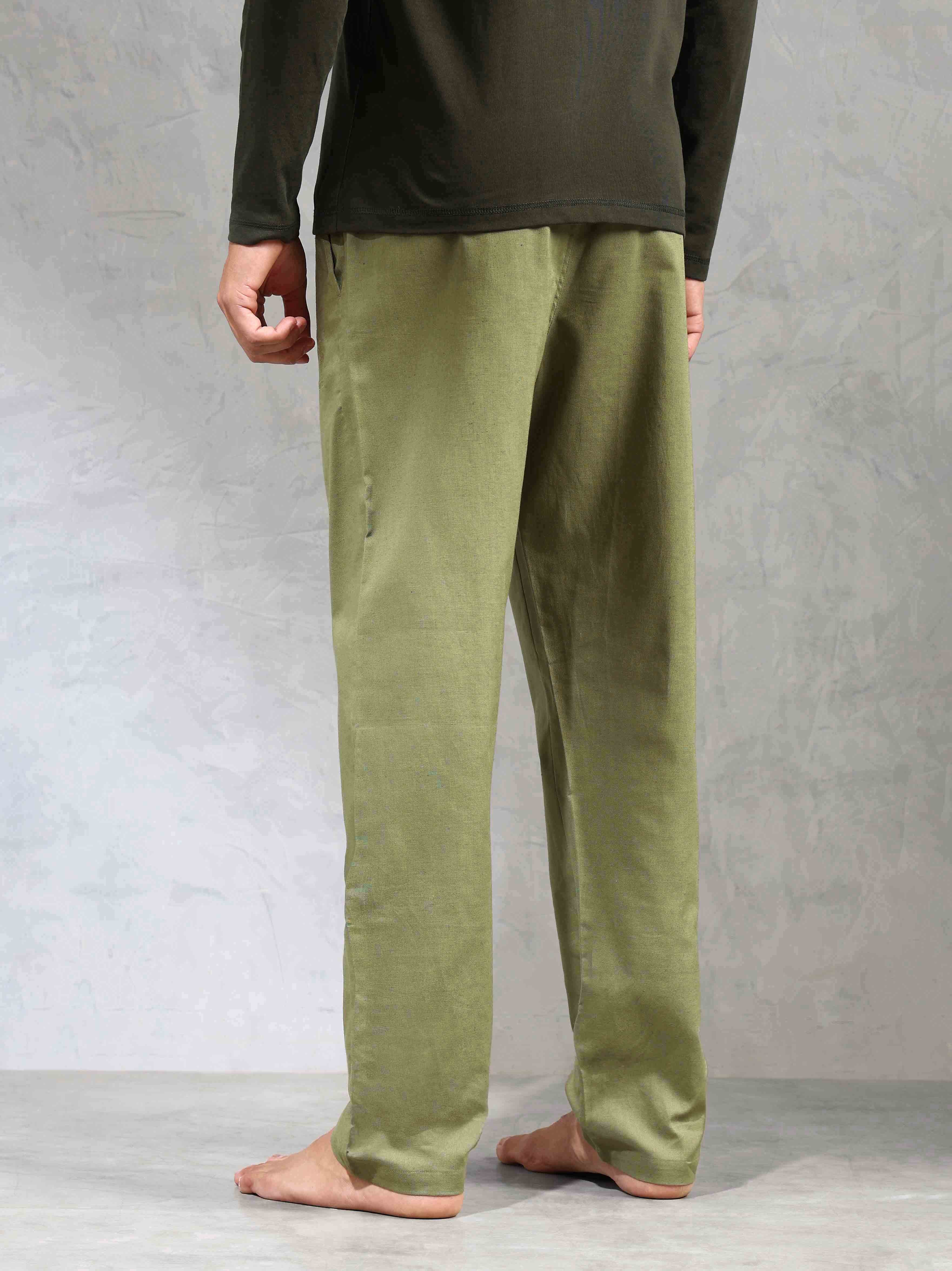 Relaxed Fit Cotton Linen OELP8 Lounge Pants - Pack Of 1 - Image 5