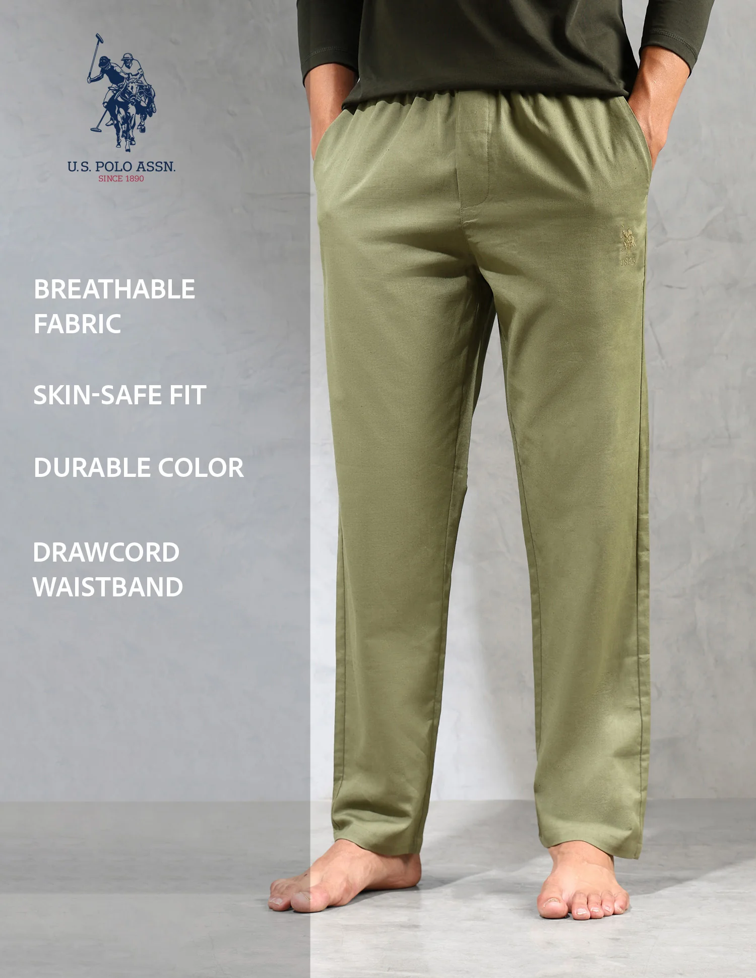 Relaxed Fit Cotton Linen OELP8 Lounge Pants - Pack Of 1 - Image 9