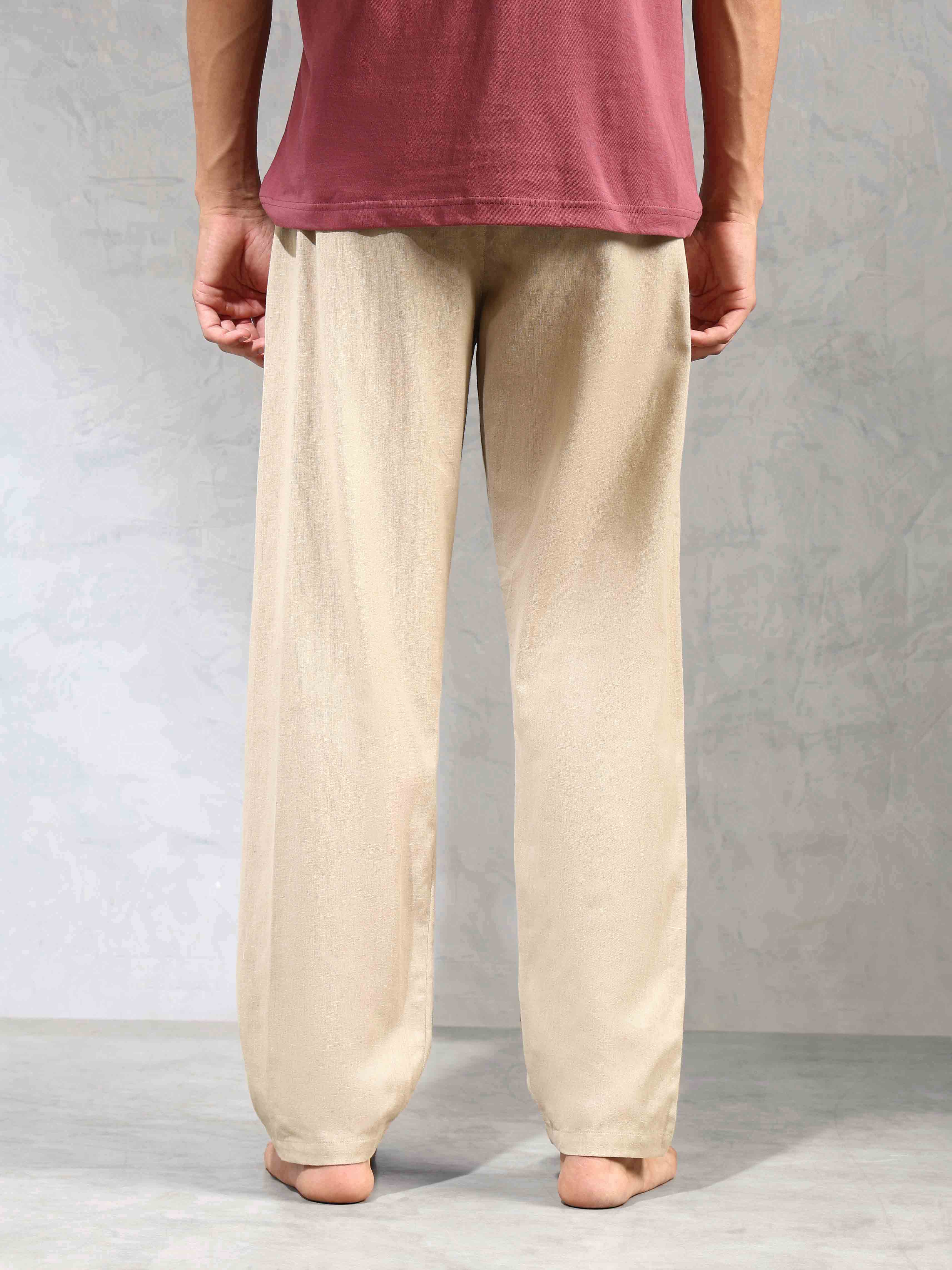 Relaxed Fit Cotton Linen OELP8 Lounge Pants - Pack Of 1 - Image 5