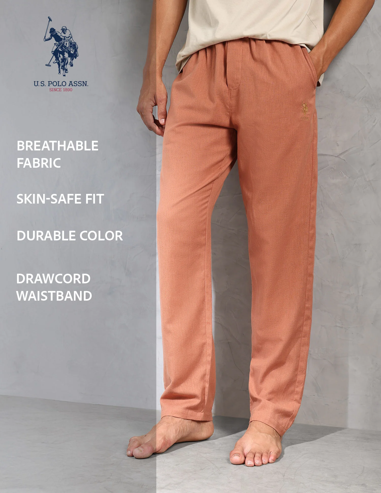 Relaxed Fit Cotton Linen OELP8 Lounge Pants - Pack Of 1 - Image 10