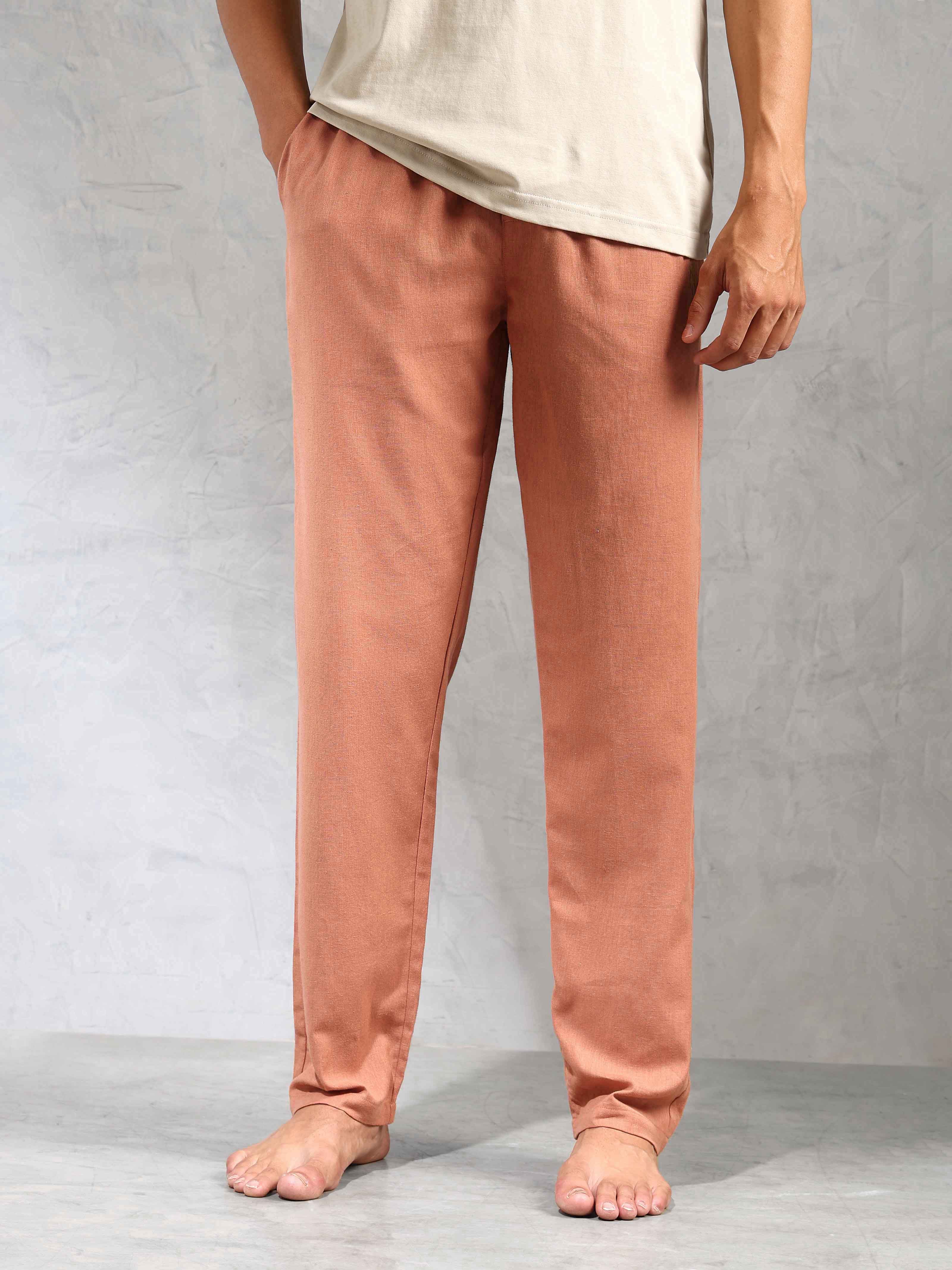 Relaxed Fit Cotton Linen OELP8 Lounge Pants - Pack Of 1 - Image 6