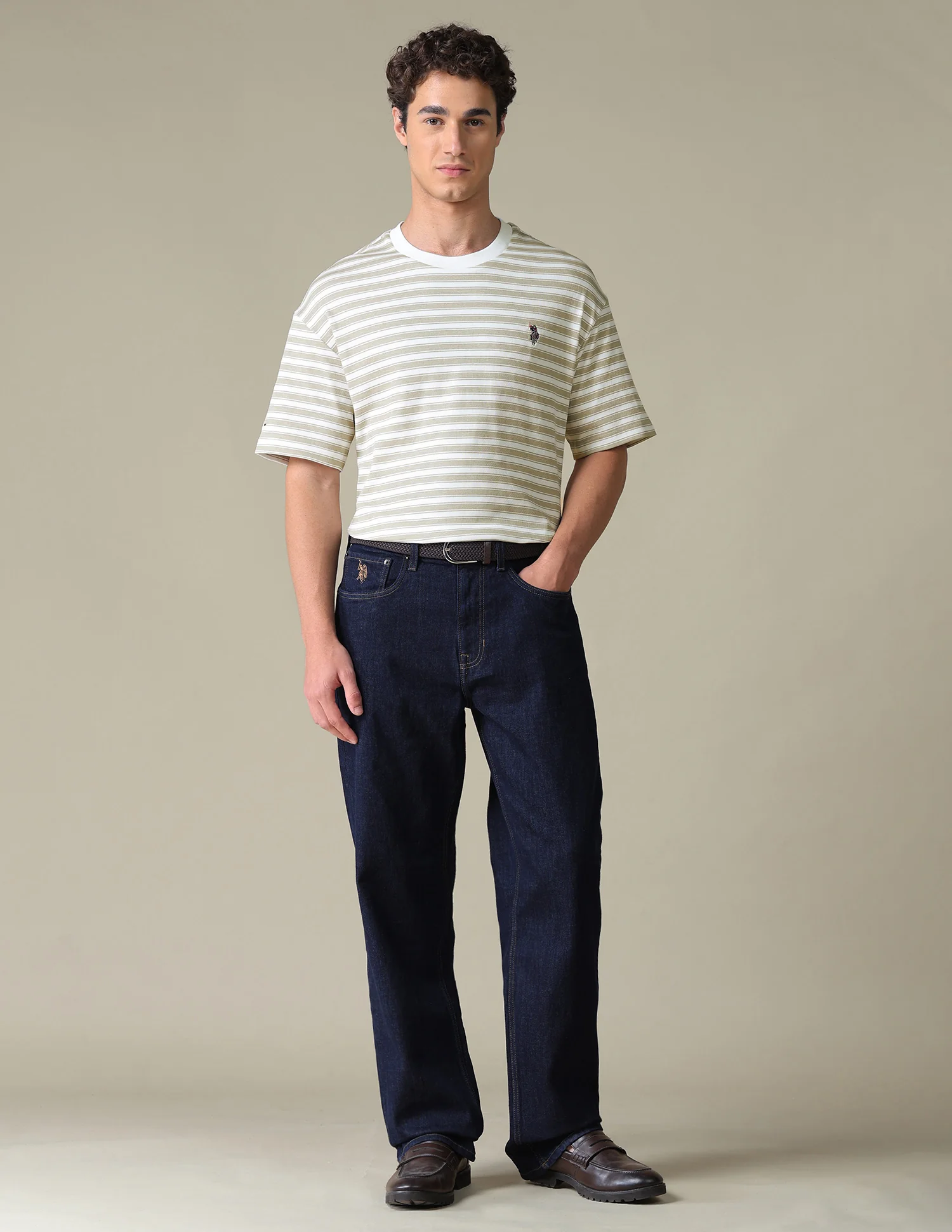 Relaxed Fit Horizontal Striped T-Shirt - Image 3