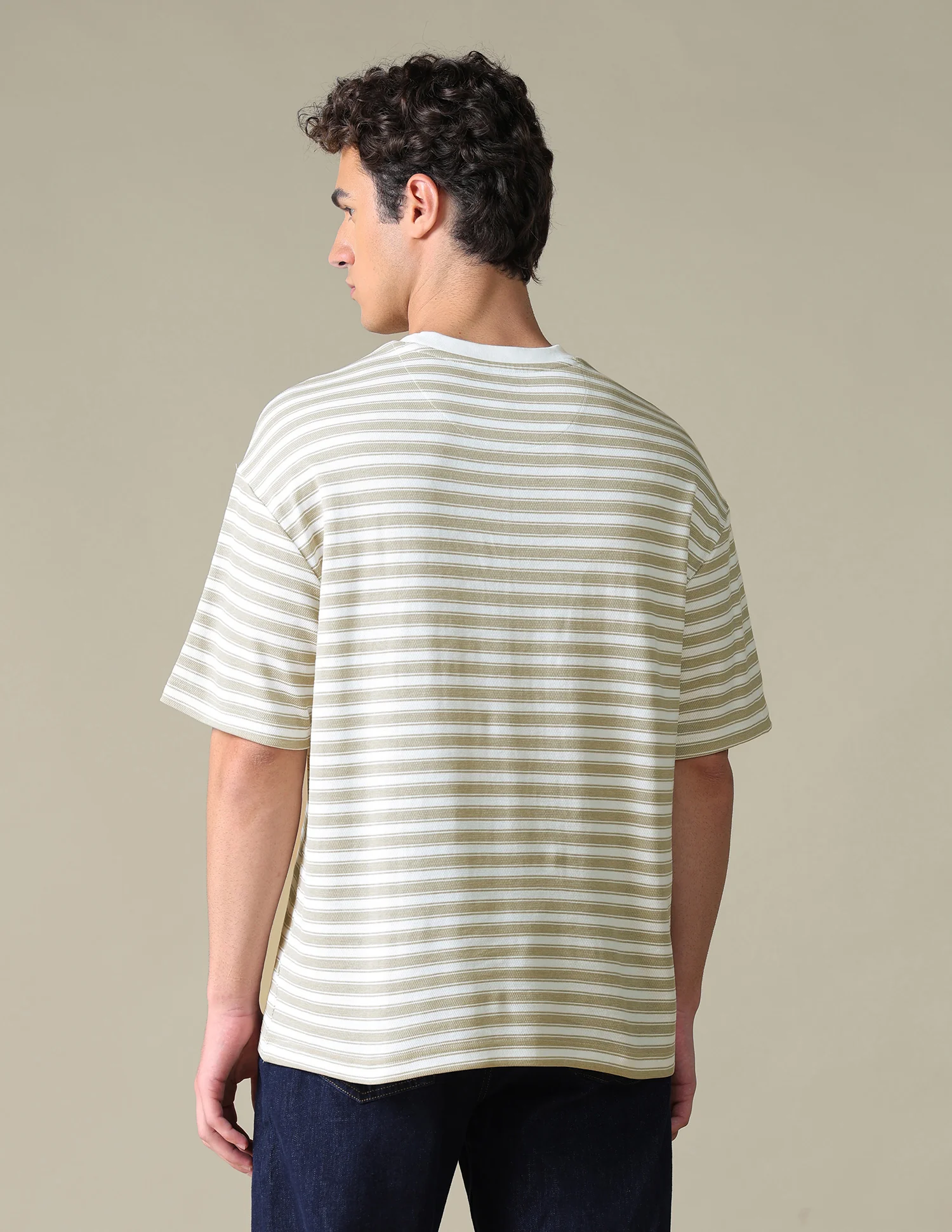 Relaxed Fit Horizontal Striped T-Shirt - Image 5