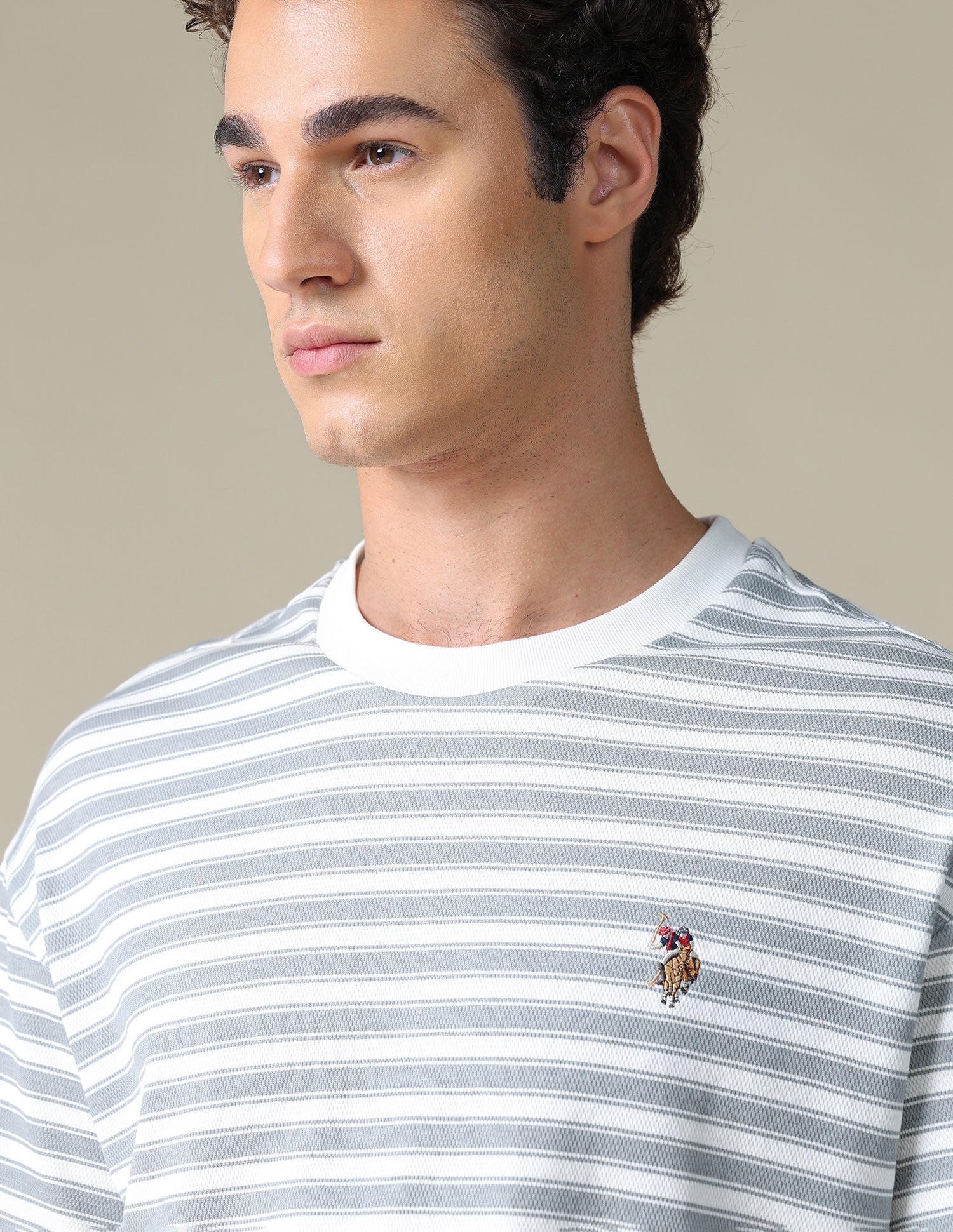 Relaxed Fit Horizontal Striped T-Shirt - Image 7