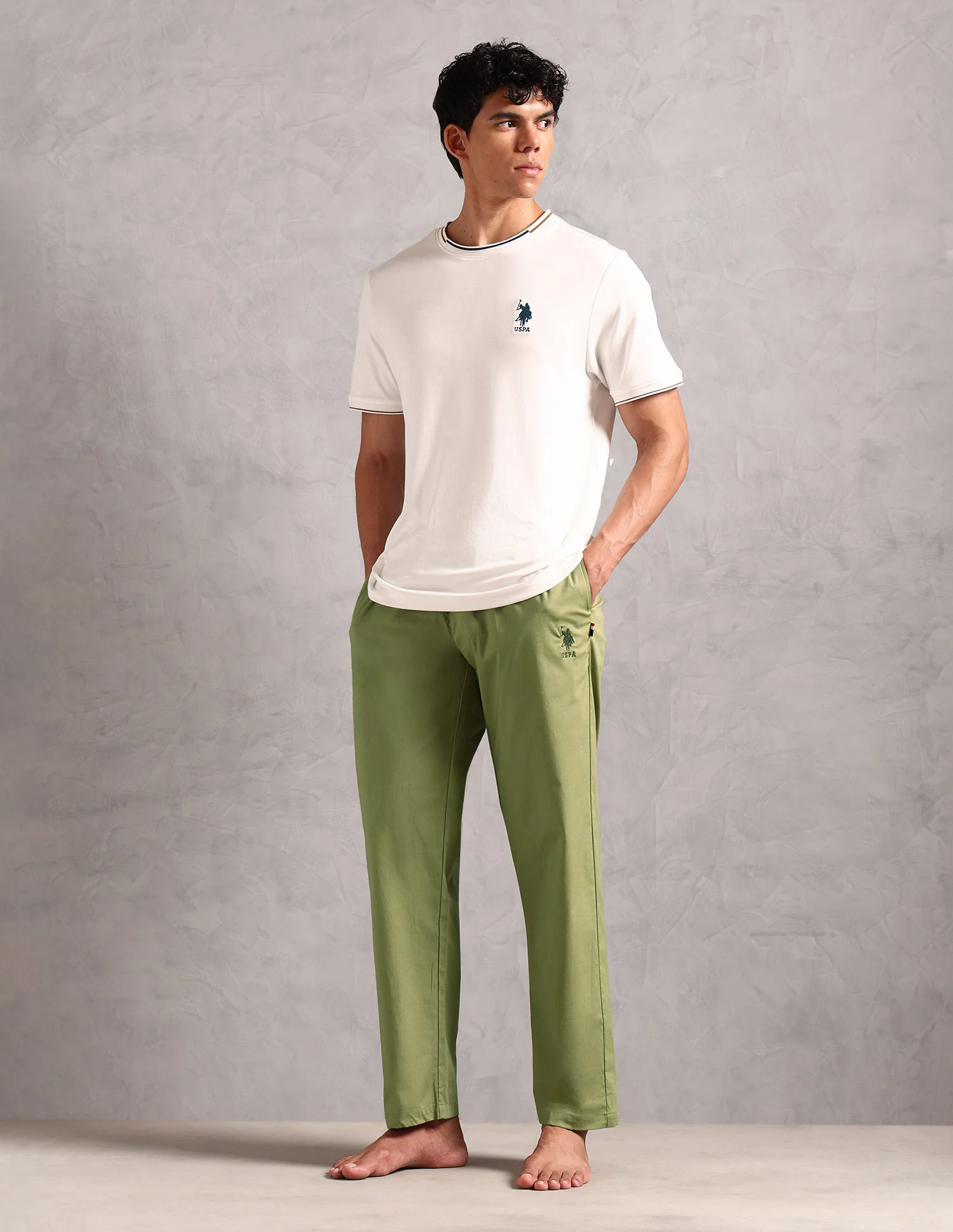 Relaxed Fit Solid LP003 Lounge Pants - Pack Of 1 - Image 3