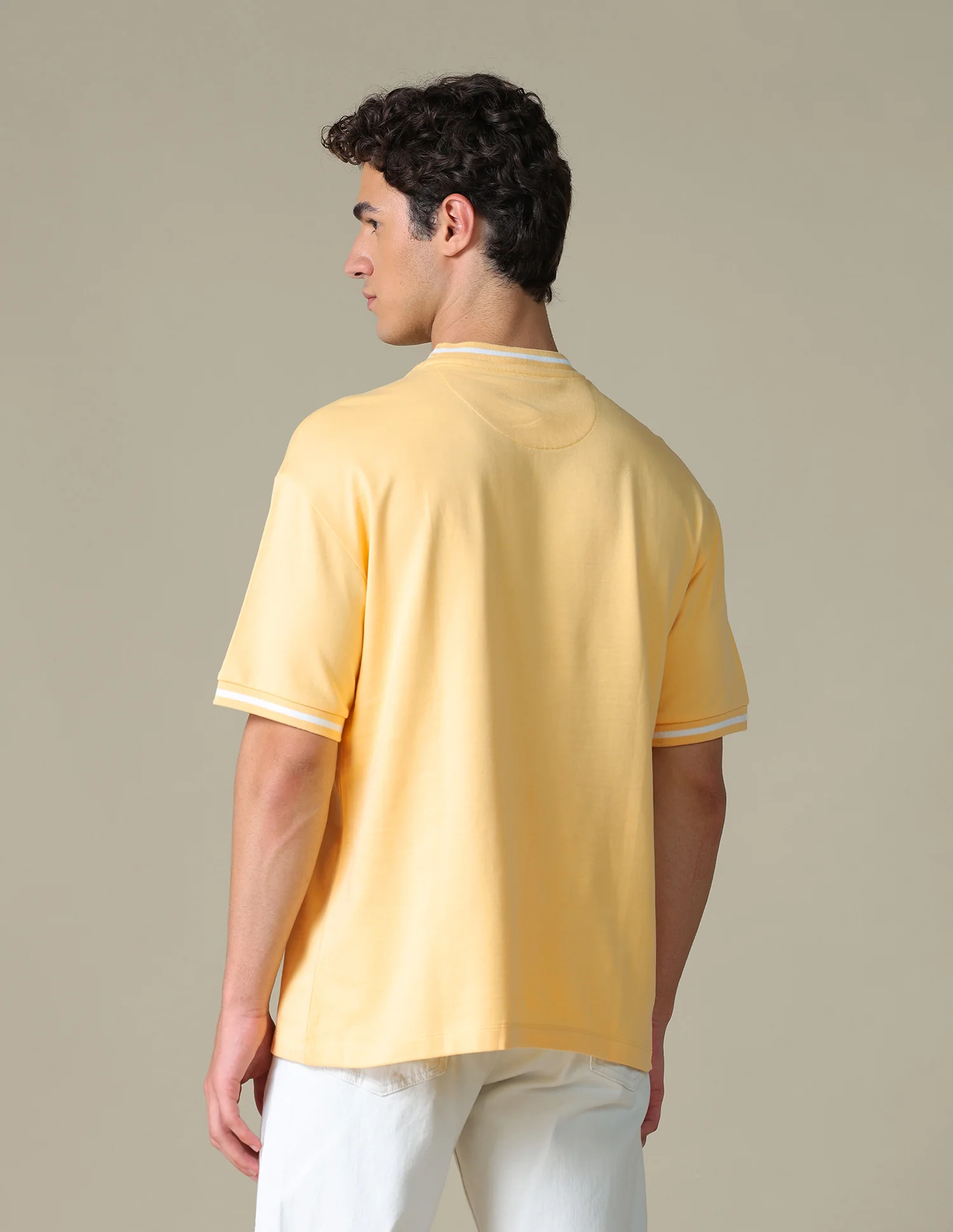 Relaxed Fit Solid T-Shirt - Image 5