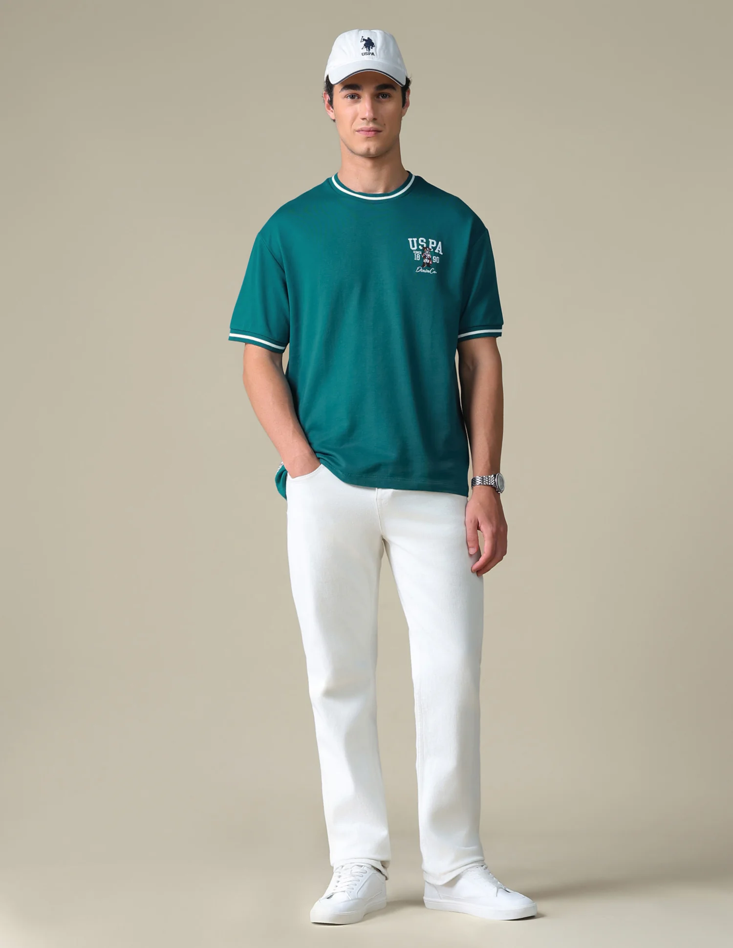 Relaxed Fit Solid T-Shirt - Image 3