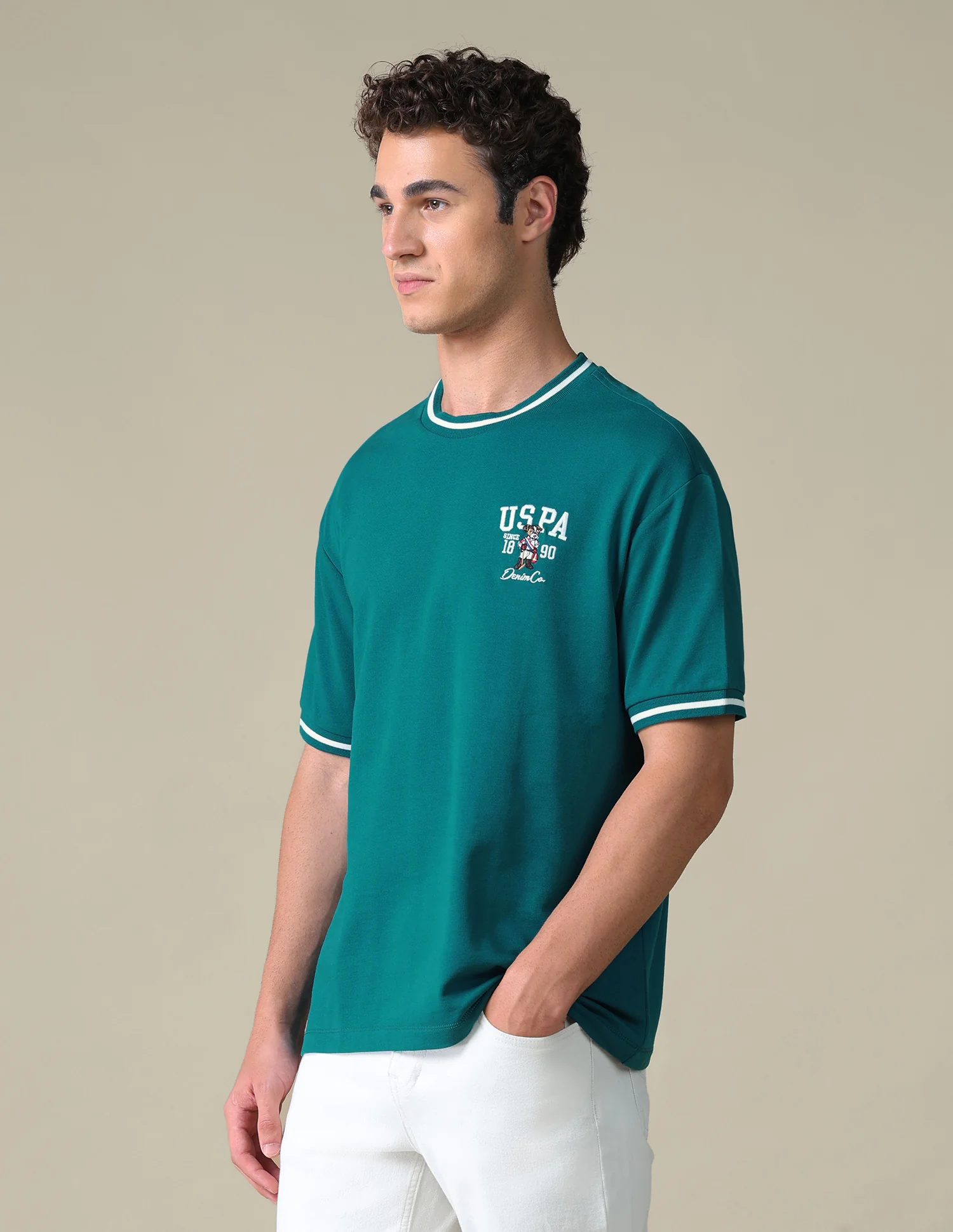 Relaxed Fit Solid T-Shirt - Image 4