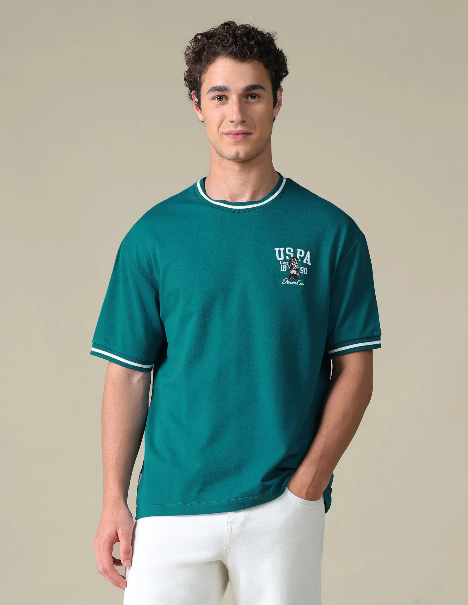 Relaxed Fit Solid T-Shirt - Image 6