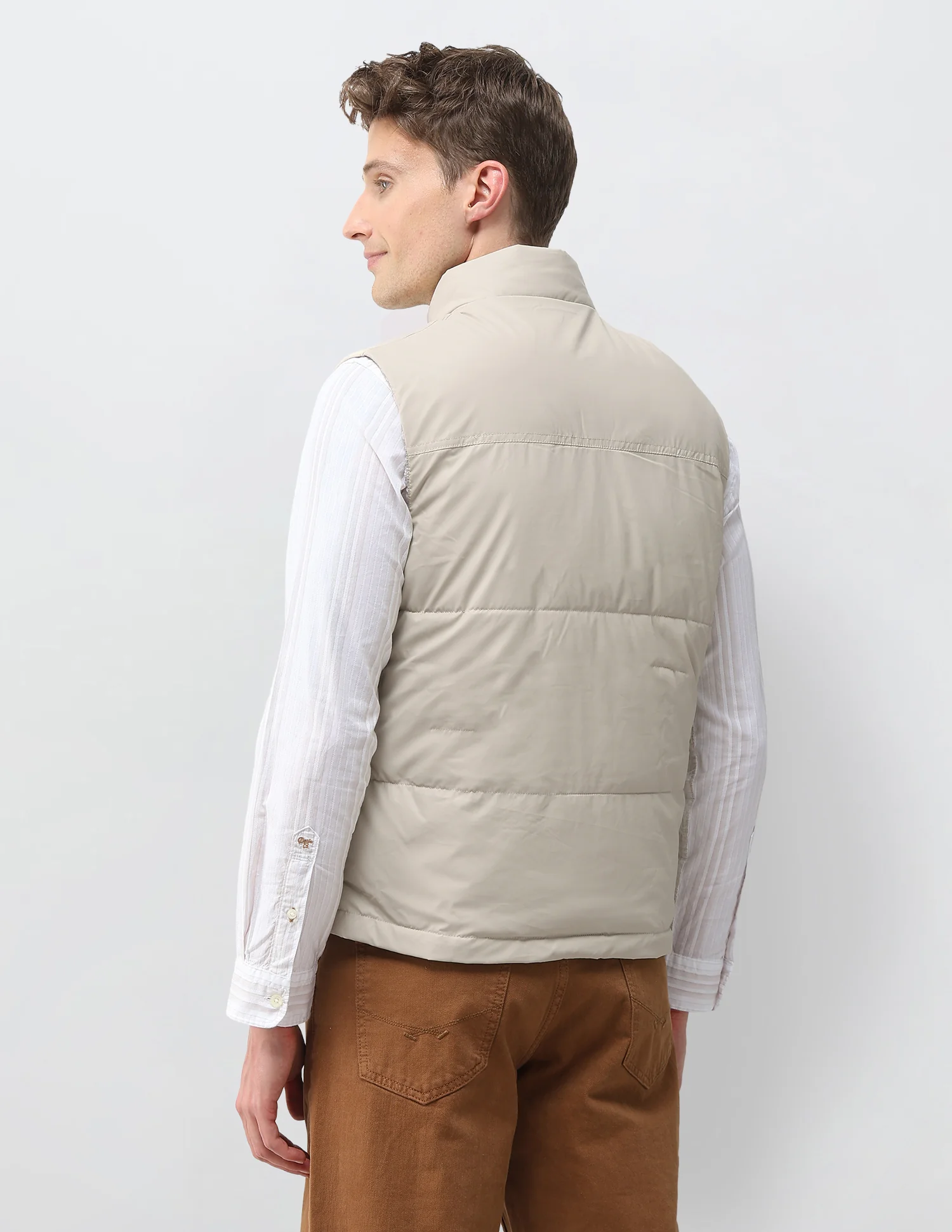 Reversible Brand Printed Puffer Jacket - Image 5