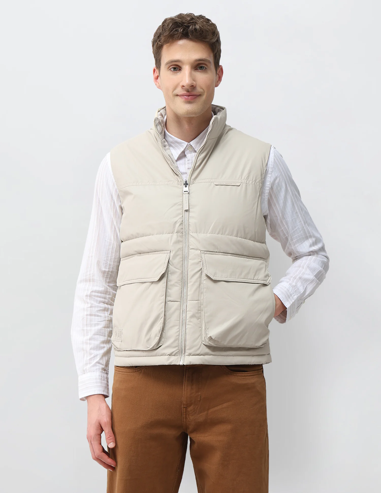 Reversible Brand Printed Puffer Jacket - Image 6